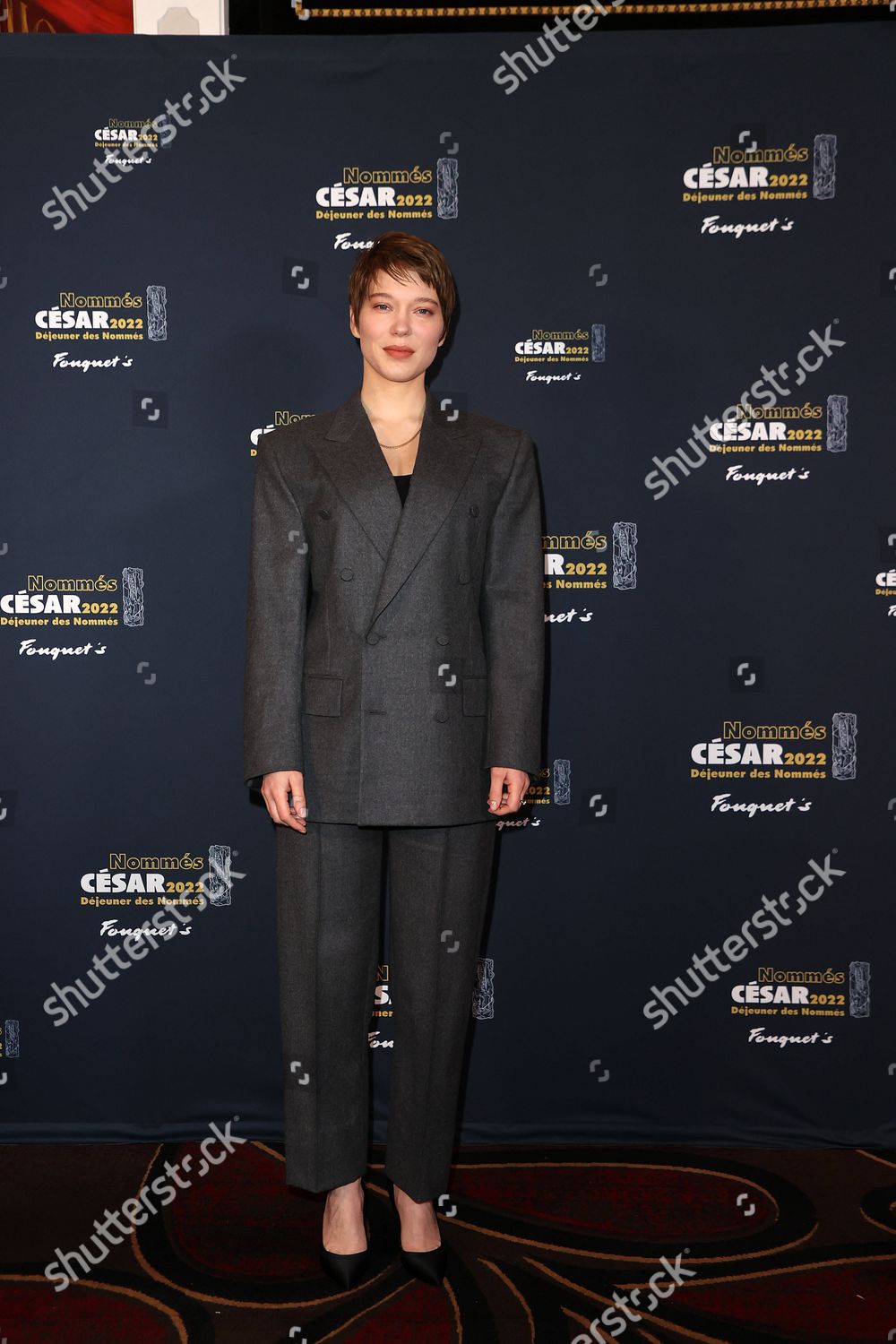 Lea Seydoux attending the Cesar 2022 Nomines Lunch at Le Fouquet's