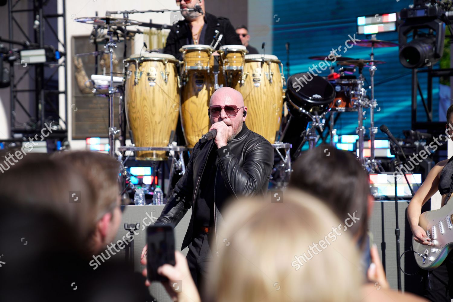 Rapper Pitbull Performs Live Nascars Busch Editorial Stock Photo