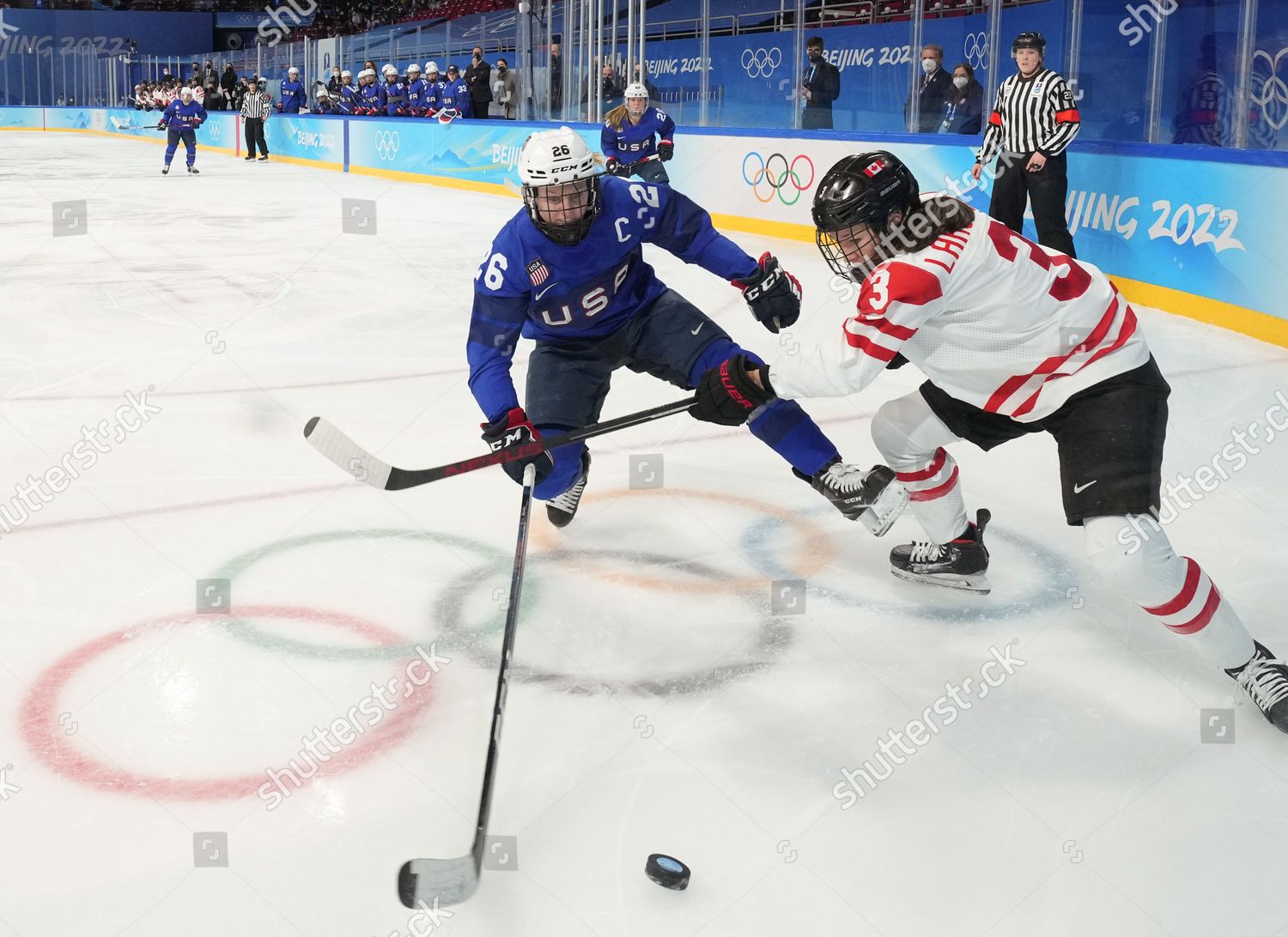 Jocelyne Larocque R Canada Competes During Editorial Stock Photo