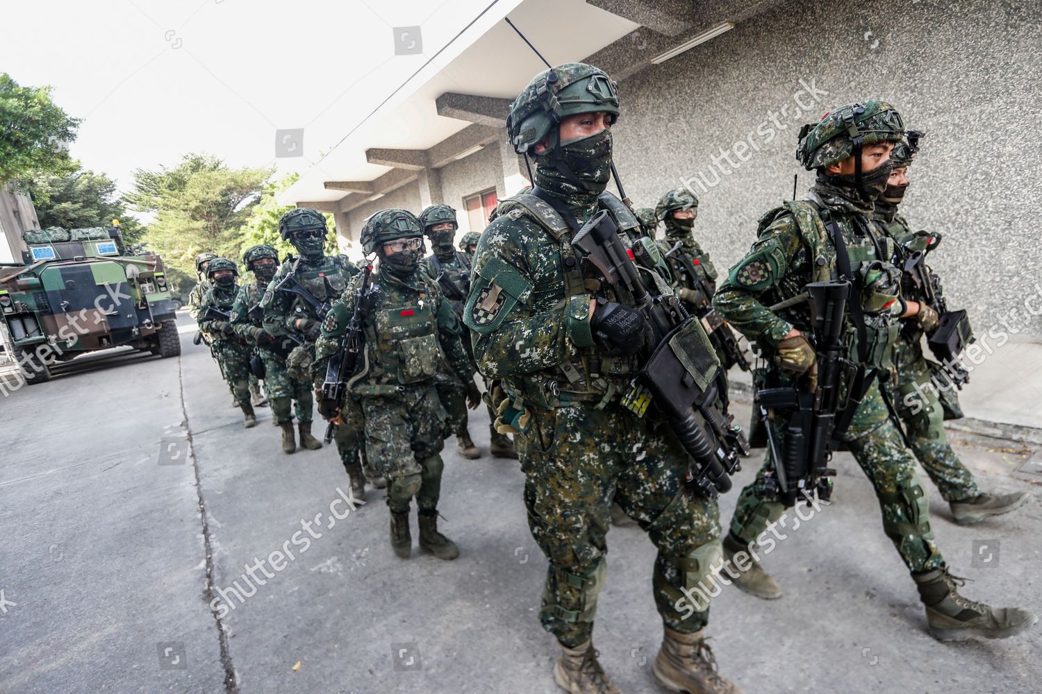 Taiwanese Army Soldiers During Readiness Enhancement Editorial Stock ...