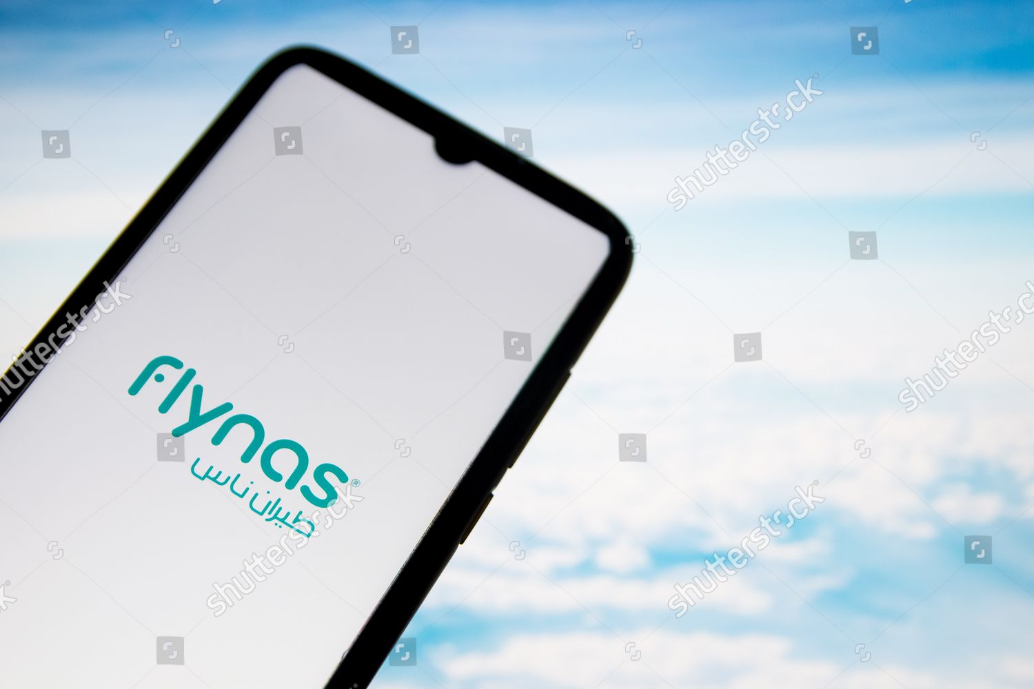 This Photo Illustration Flynas Airlines Logo Editorial Stock Photo ...