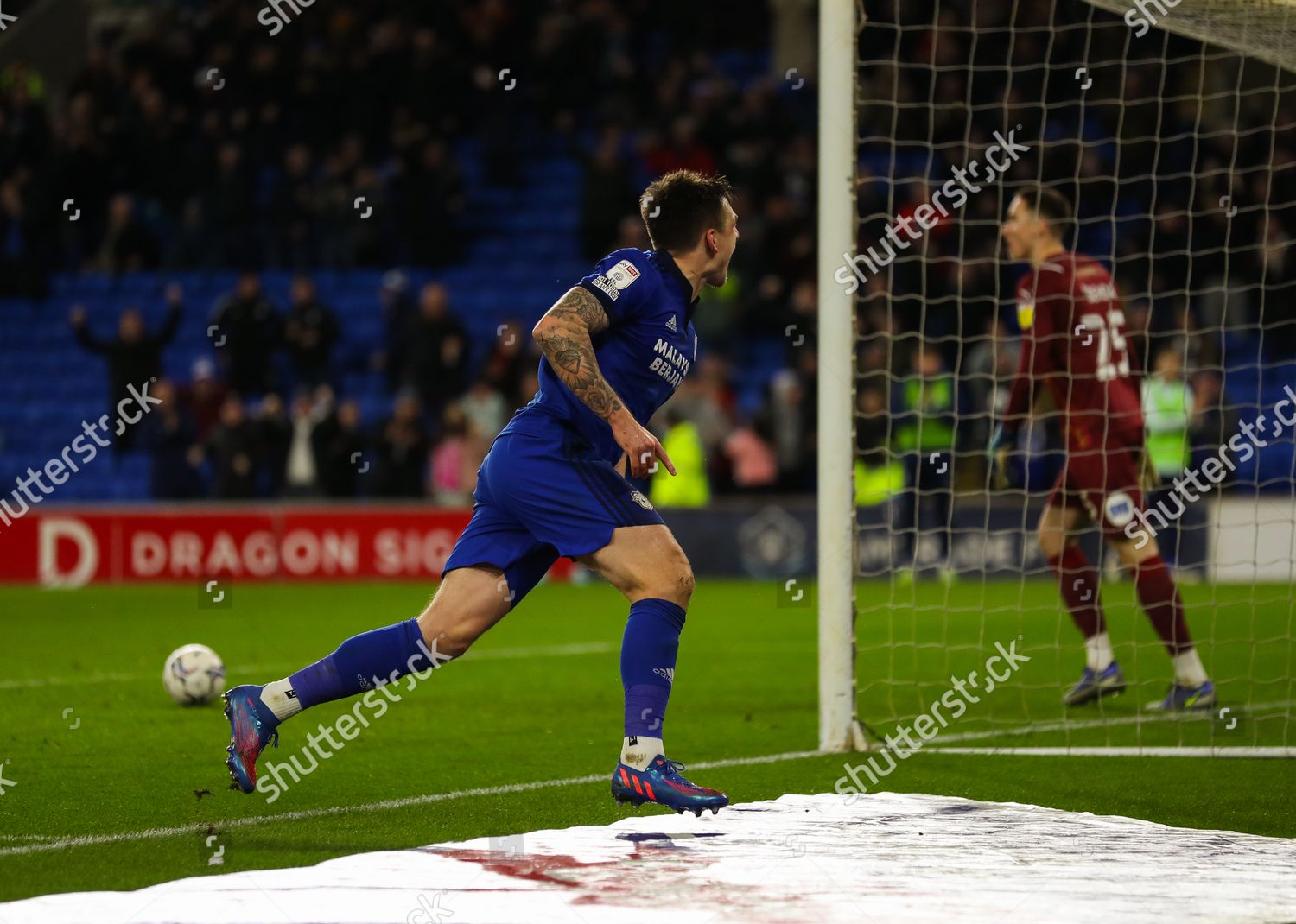 Jordan Hugill Cardiff City Celebrates After Editorial Stock Photo ...