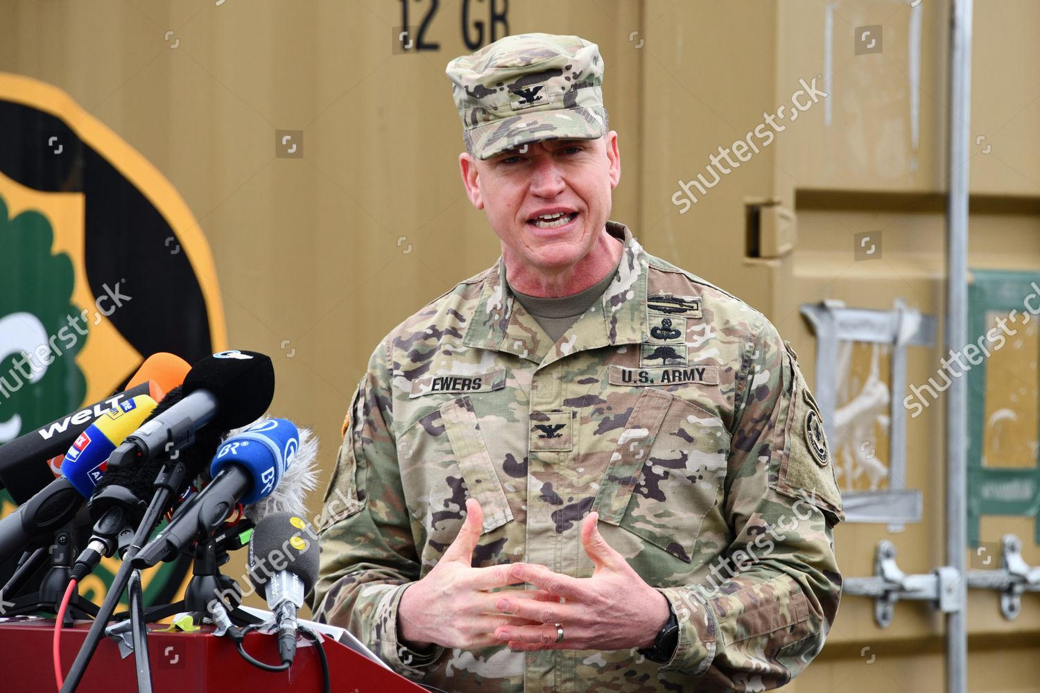 Us Army Col Joe Ewers Commander Editorial Stock Photo - Stock Image ...