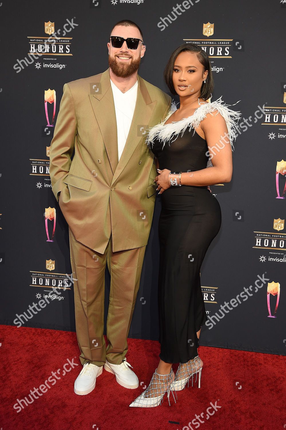 Travis Kelce and Kayla Nicole attend the 11th Annual NFL Honors at News  Photo - Getty Images