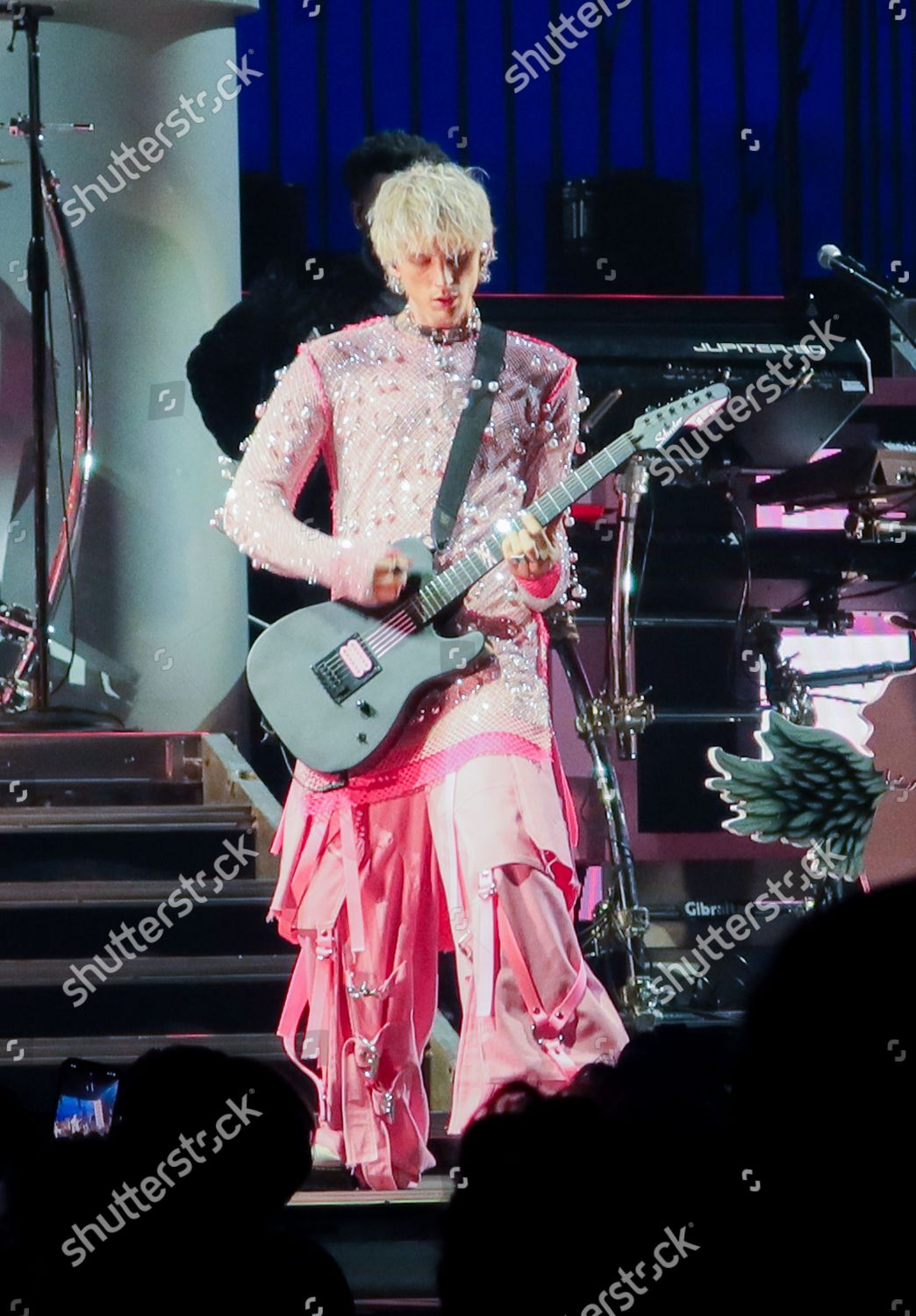 Machine Gun Kelly Rocks Stage Together Editorial Stock Photo - Stock ...