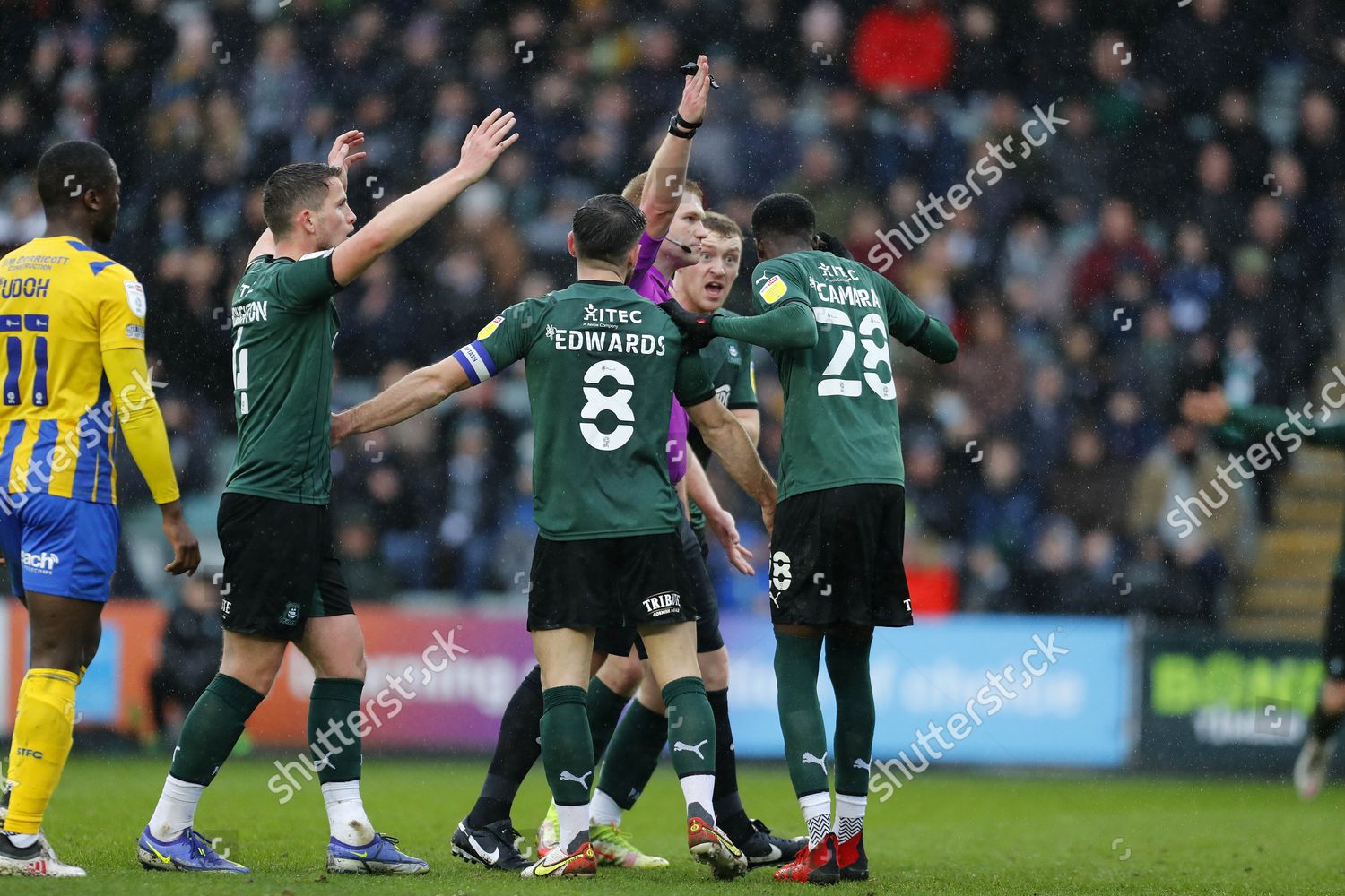 Referee James Oldham Gives Corner Not Editorial Stock Photo - Stock ...