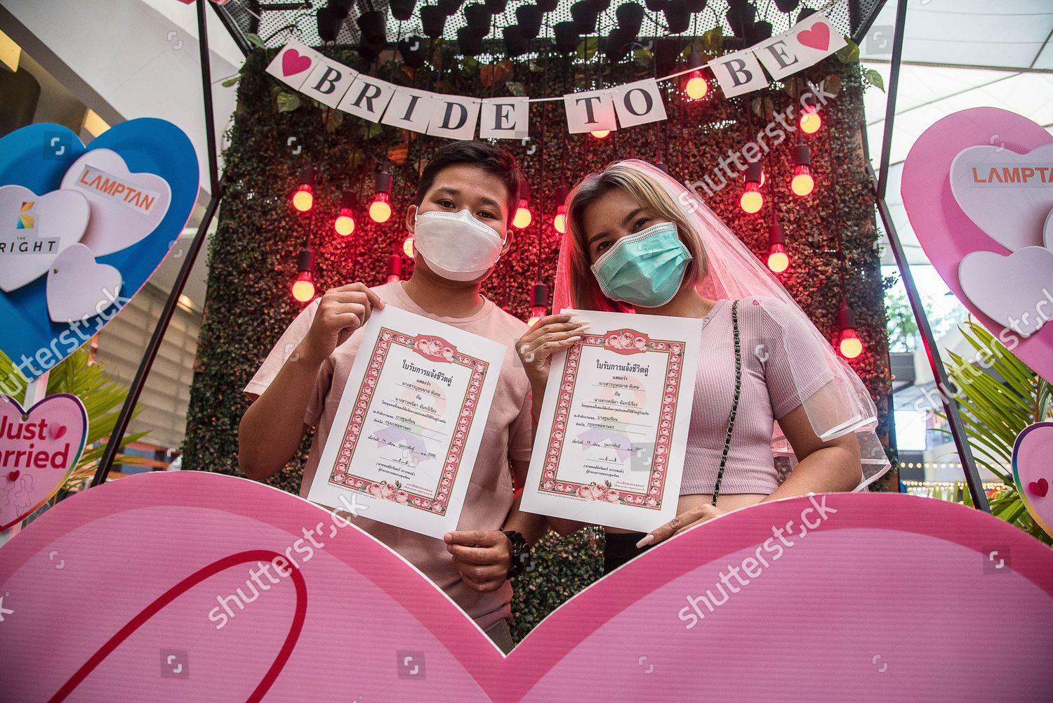 Thai Lgbtq Couple Show Their Marriage Editorial Stock Photo Stock   Shutterstock 12804638l 