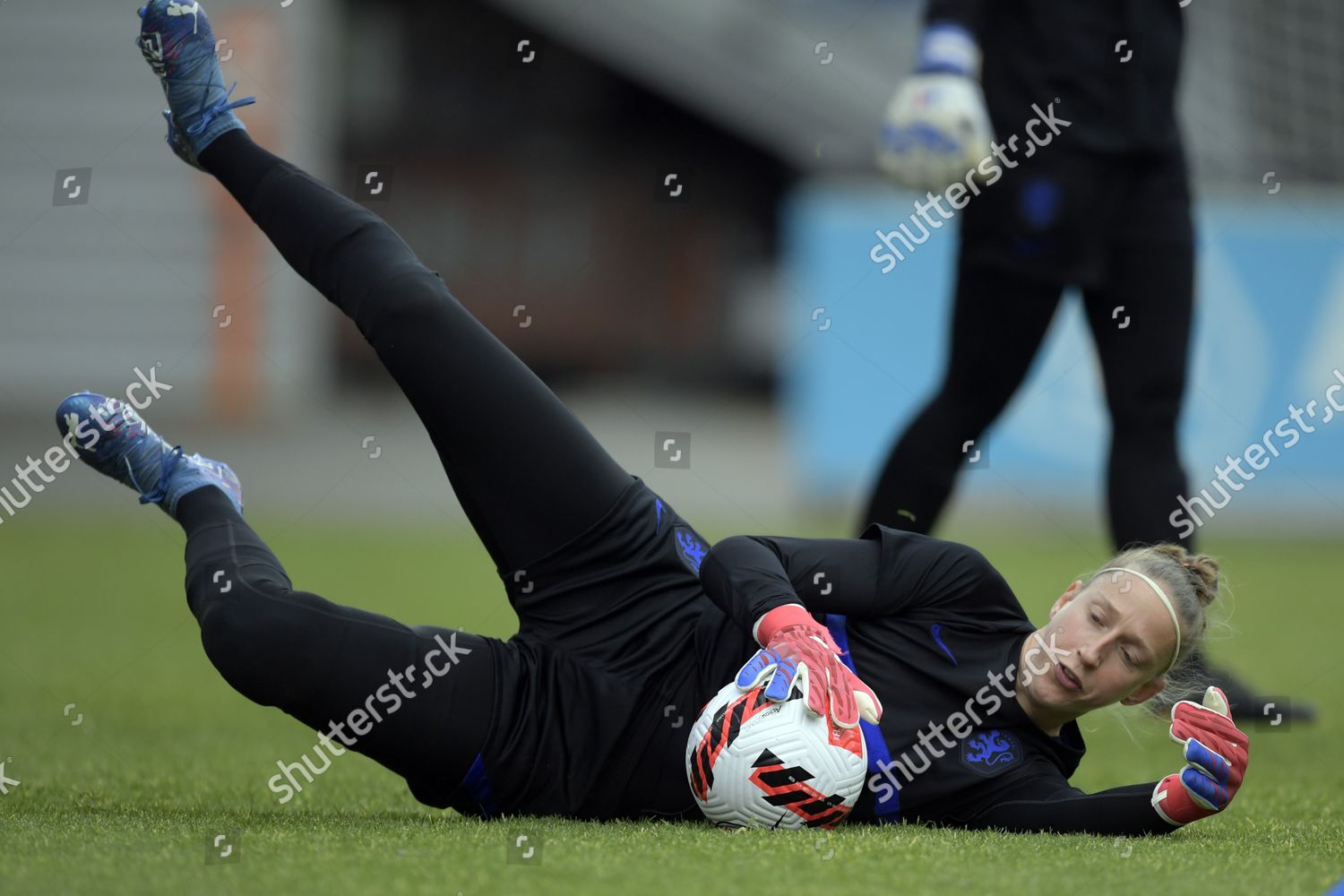 Holland Goalkeeper Sari Van Veenendaal During Editorial Stock Photo ...