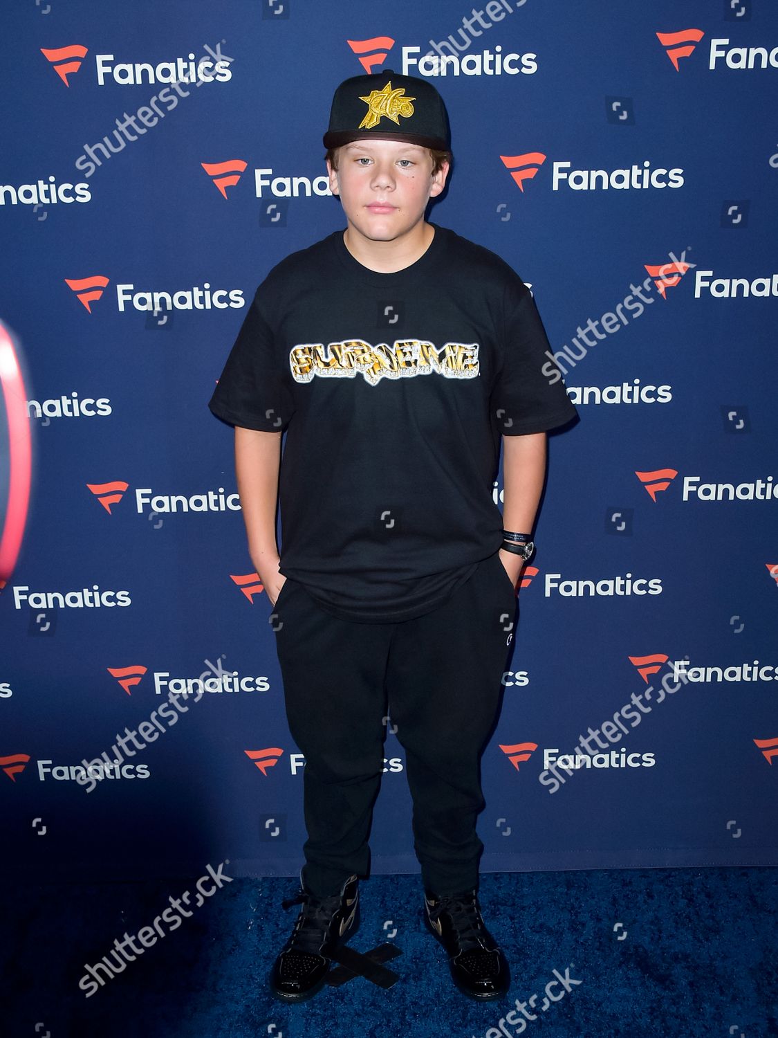 Maxwell Simkins Seen Attending Fanatics Superbowl Editorial Stock Photo