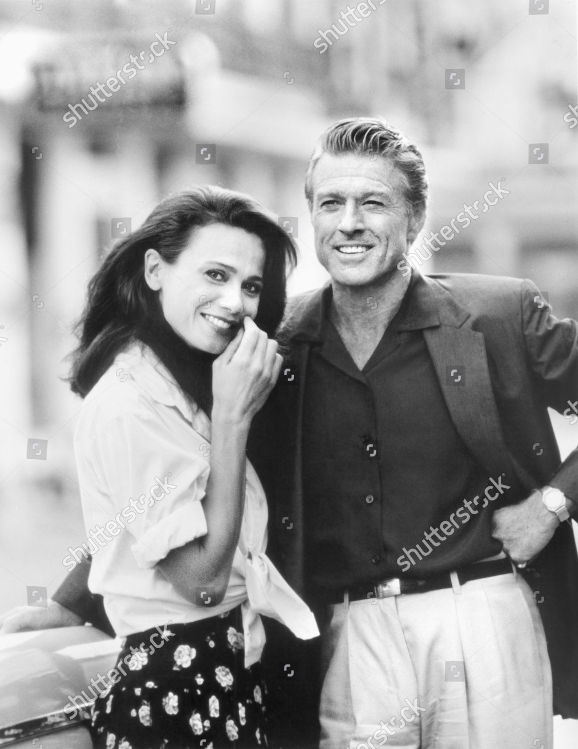 Lena Olin Robert Redford Onset Film Editorial Stock Photo - Stock Image ...