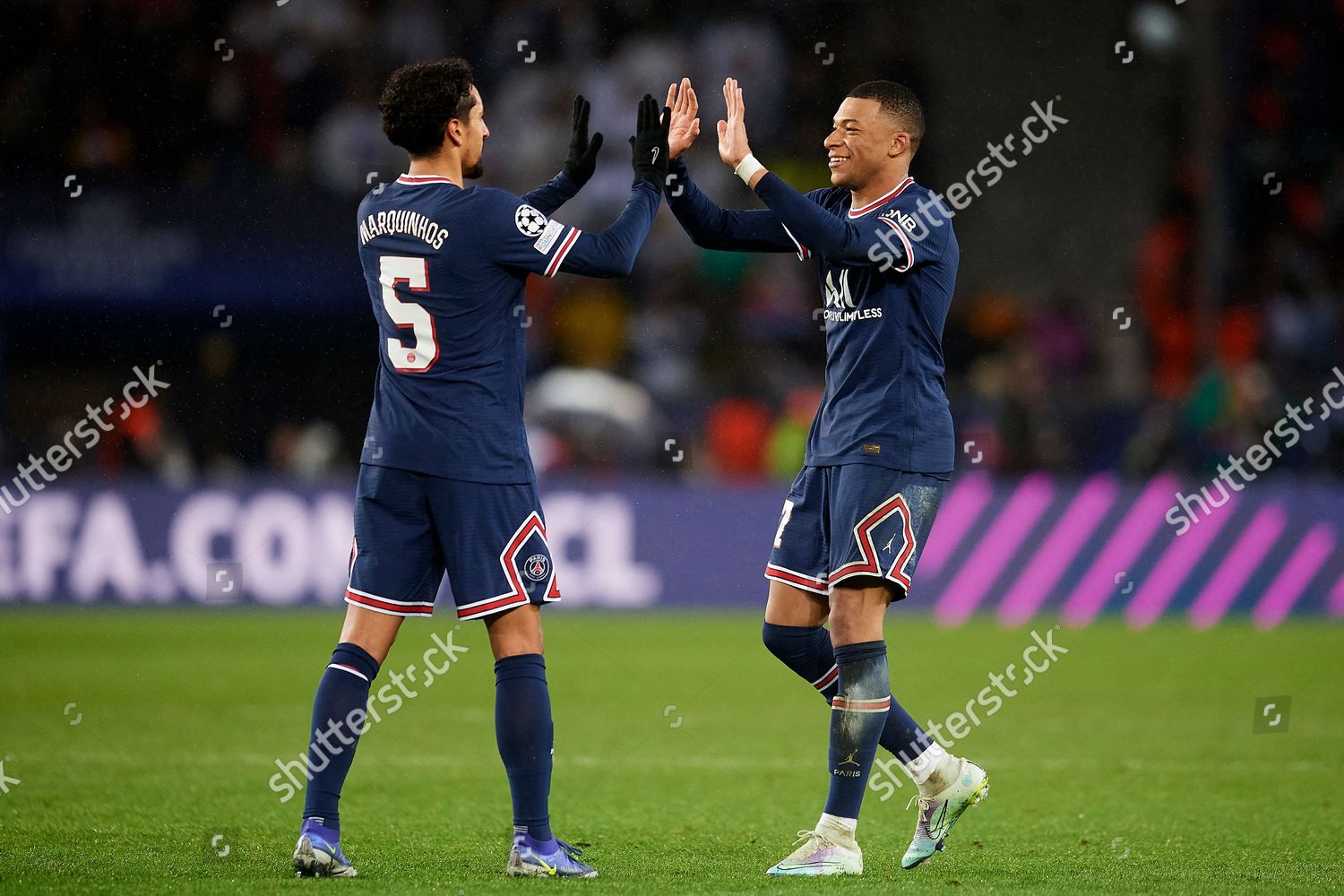 Kylian Mbappe Psg Celebrates After Scoring Editorial Stock Photo ...