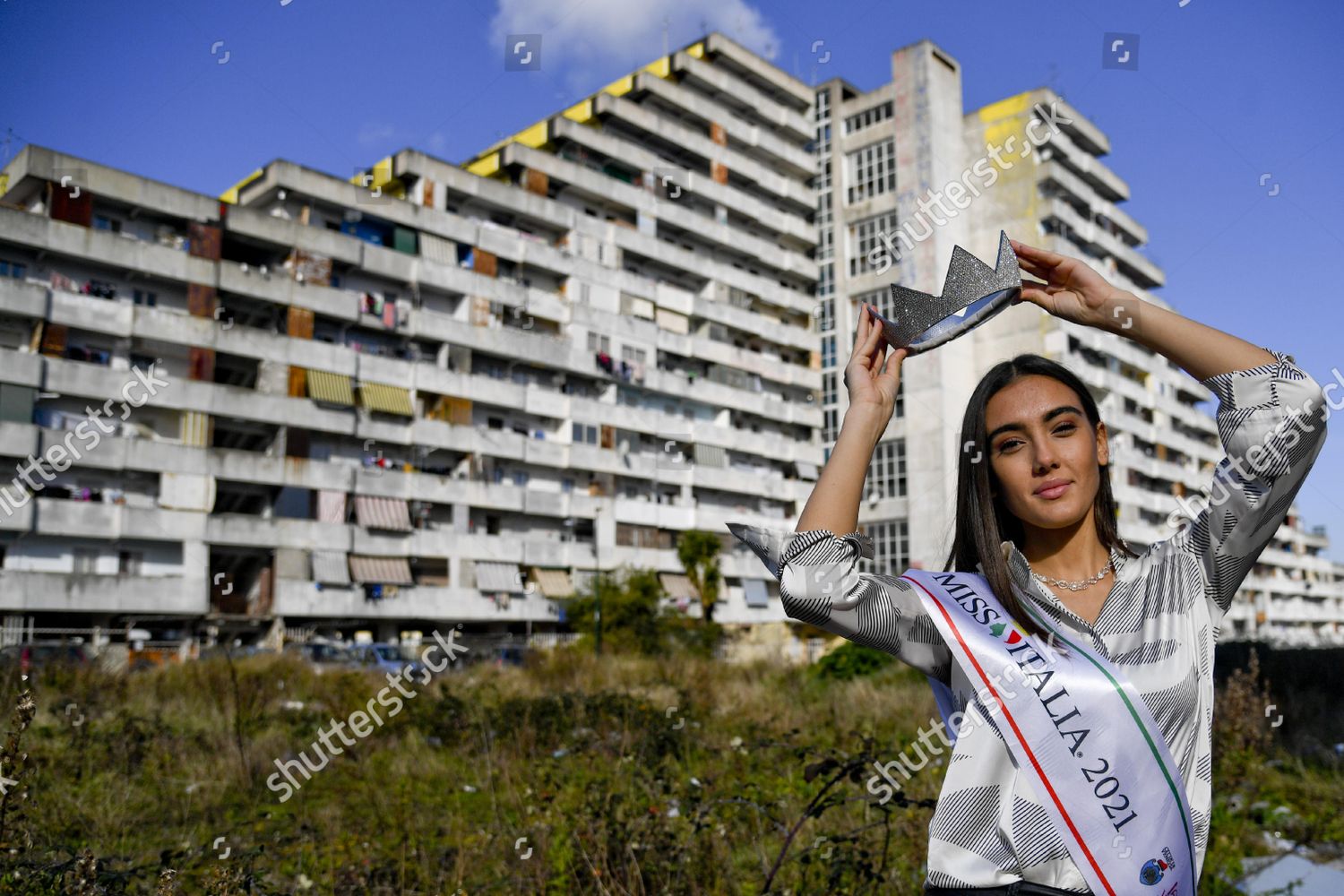Zeudi Di Palma Poses Sash Miss Editorial Stock Photo - Stock Image