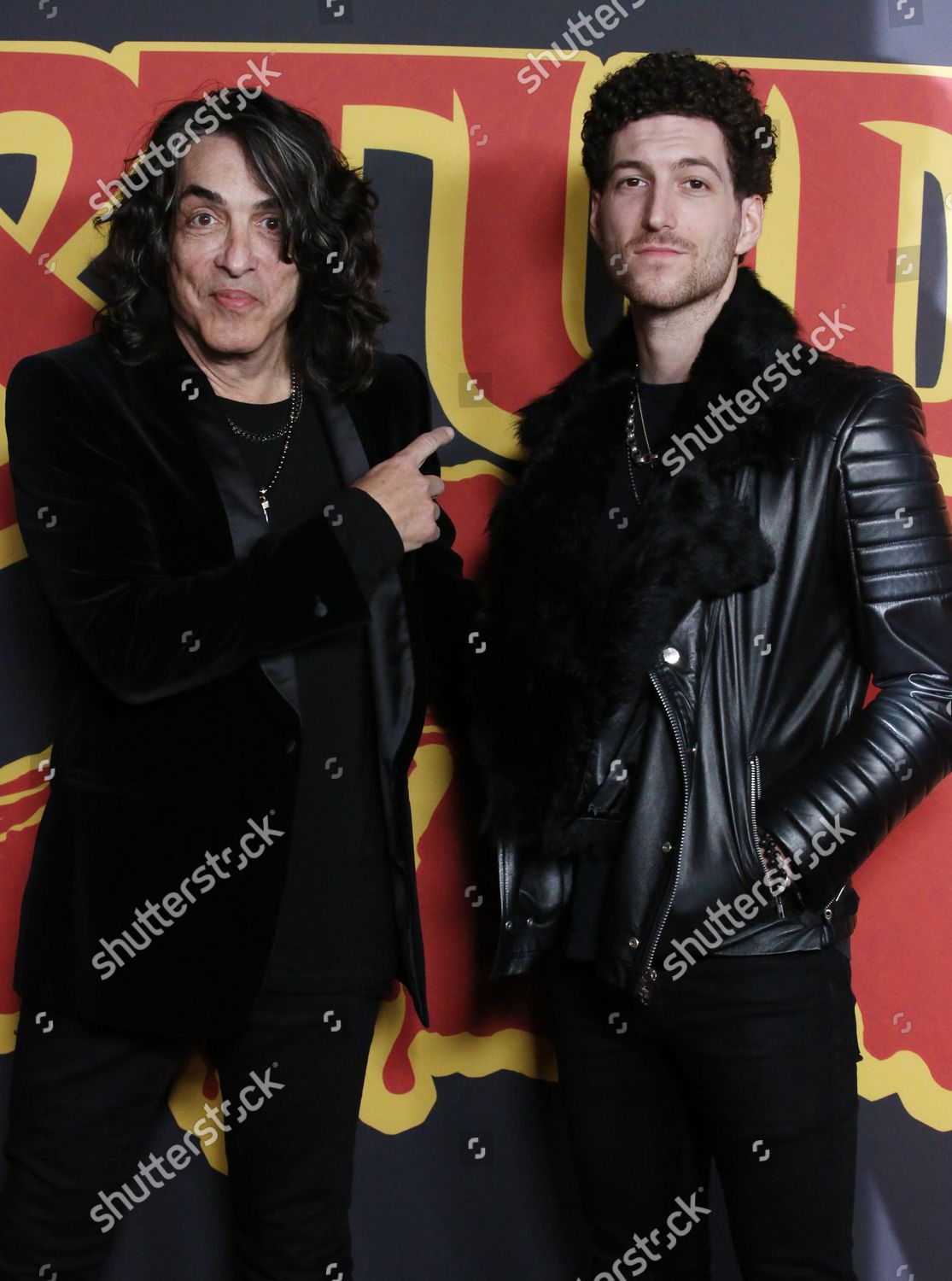 Paul Stanley and son Evan attending the Lilo and Stitch Premiere