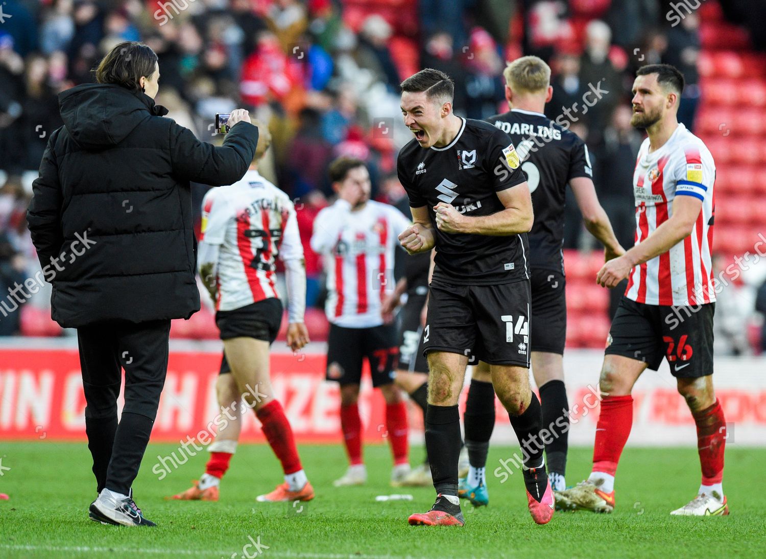 Conor Coventry Milton Keynes Dons Celebrates Editorial Stock Photo ...