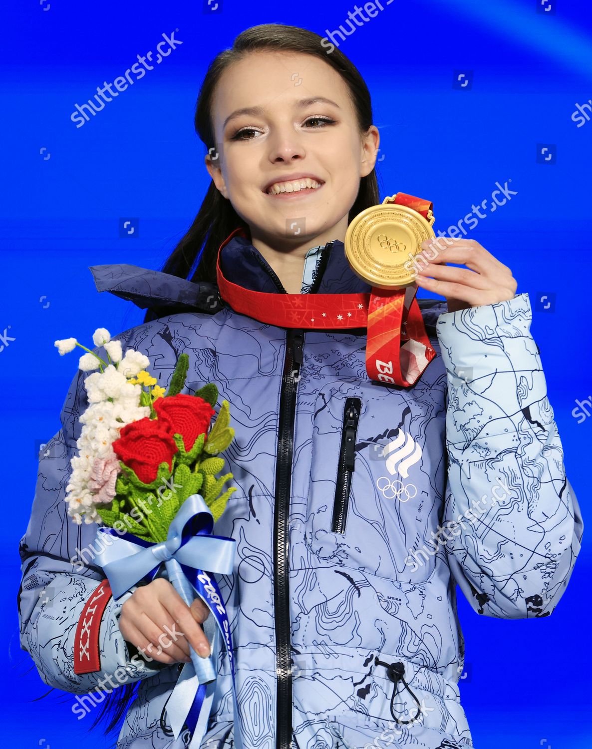 Gold Medalist Anna Shcherbakova Russia During Editorial Stock Photo ...