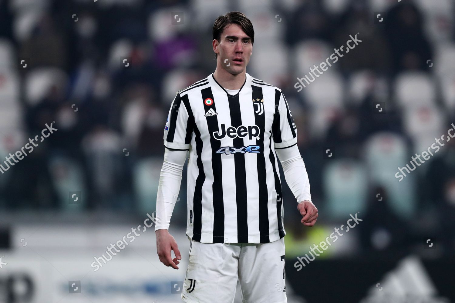 Dusan Vlahovic Juventus Fc Looks On Editorial Stock Photo - Stock Image ...