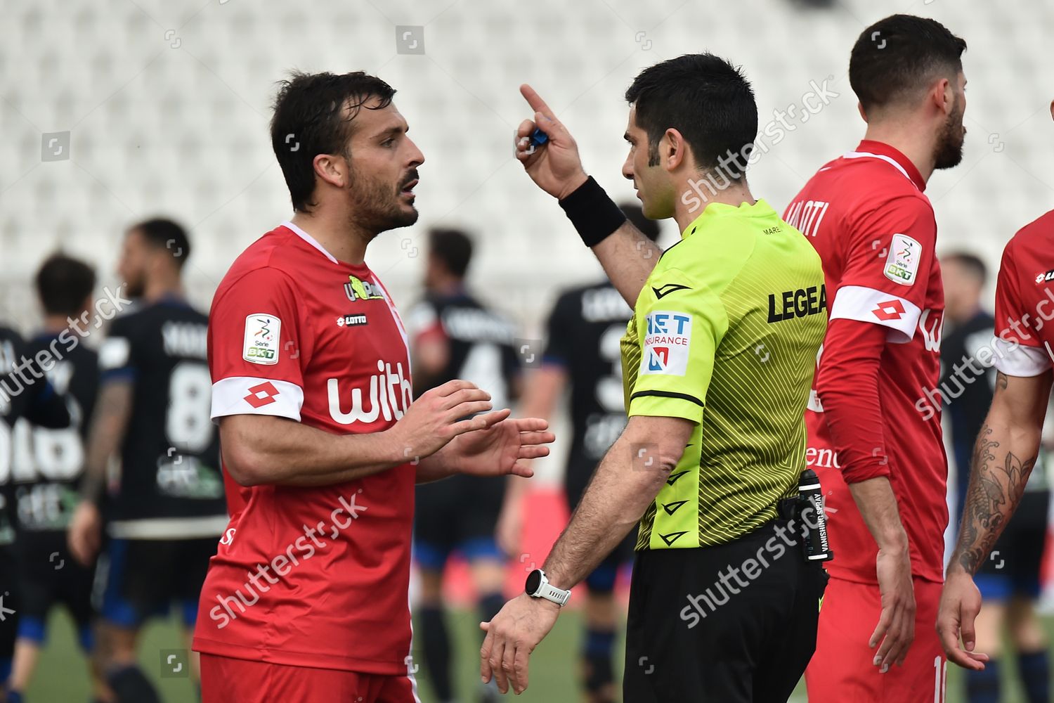 Referee Fabio Maresca Talks Giulio Donati Editorial Stock Photo Stock Image Shutterstock