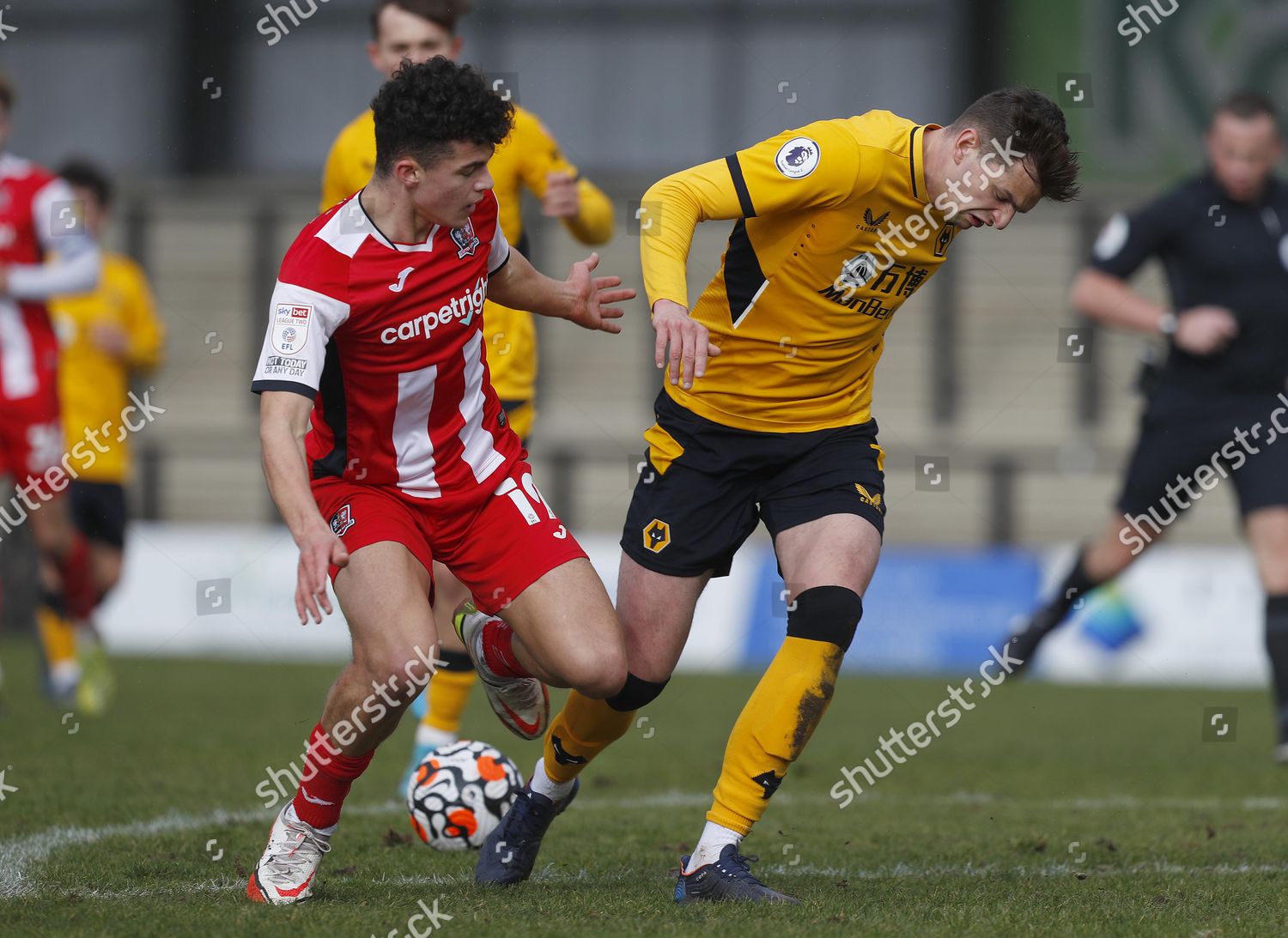 Exeter City Player Sonny Cox Attacking Editorial Stock Photo - Stock ...