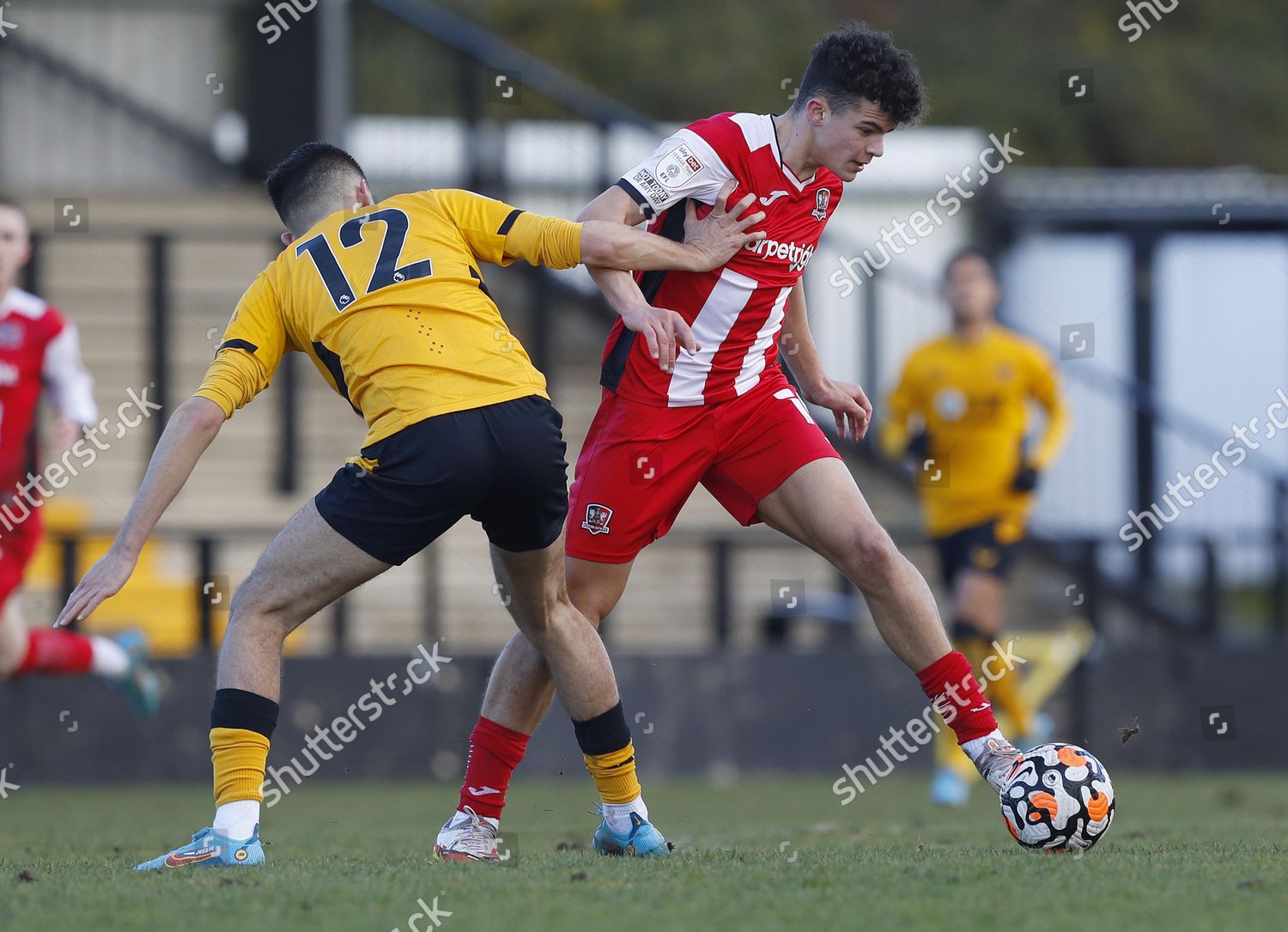 Exeter City Player Sonny Cox Gets Editorial Stock Photo - Stock Image ...