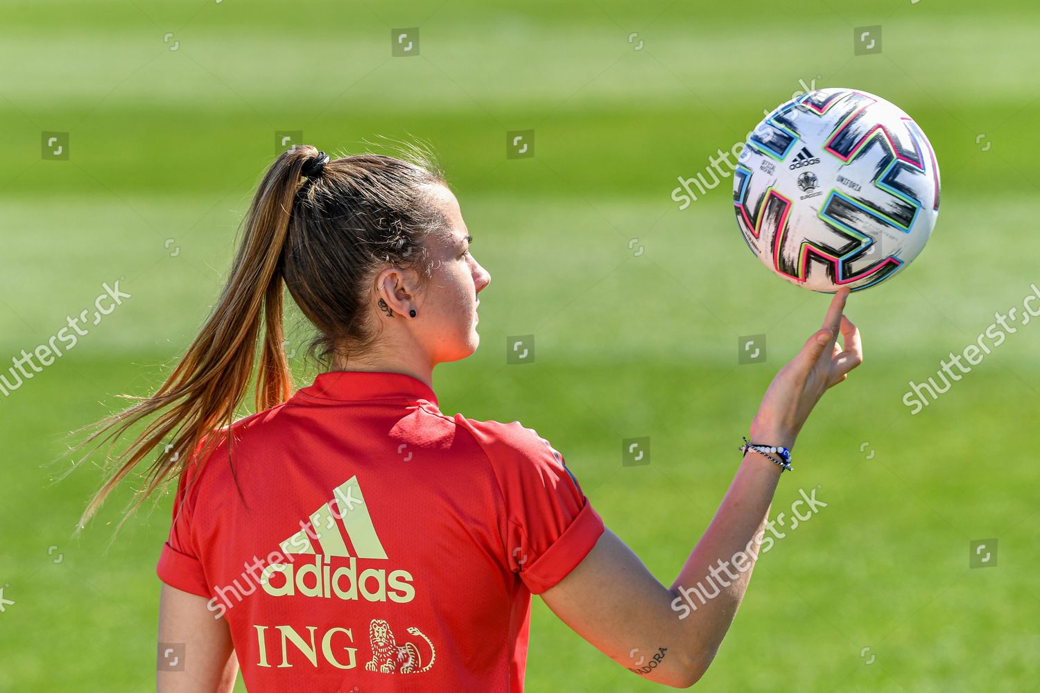 Belgiums Goalkeeper Femke Bastiaen Pictured Adidas Editorial Stock ...