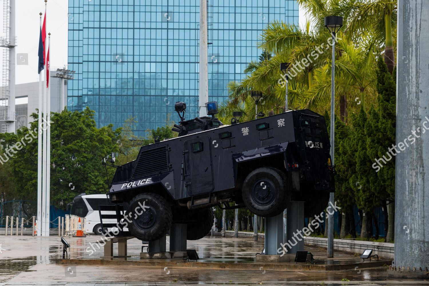 Riot Control Truck Mounted On Pedestal Editorial Stock Photo - Stock ...