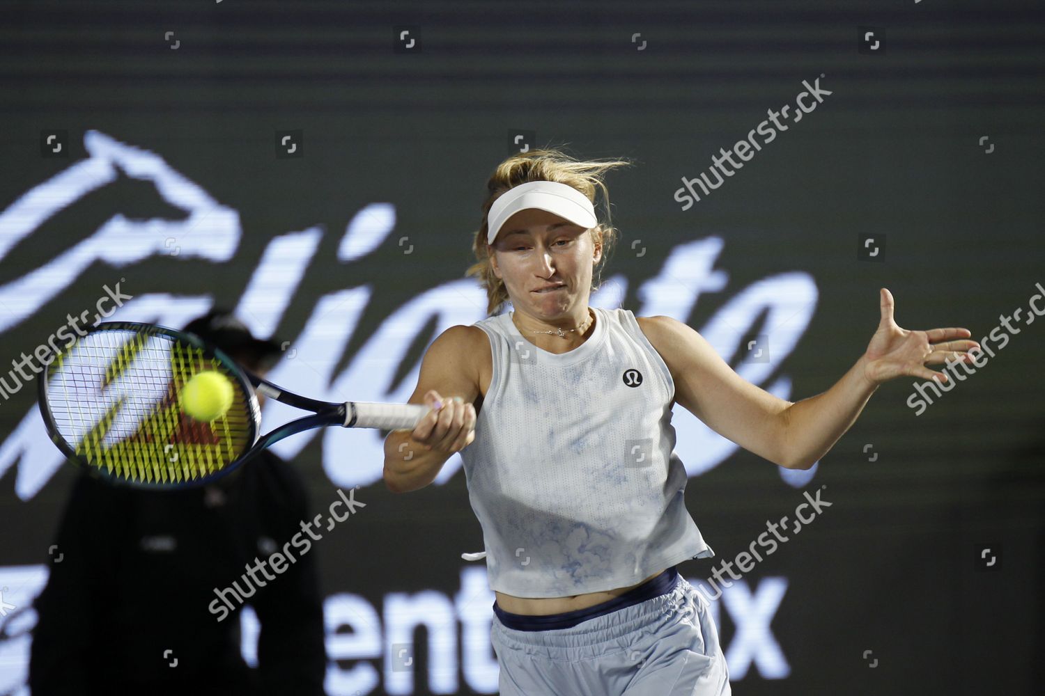 Australian Tennis Player Daria Saville Action Editorial Stock Photo ...