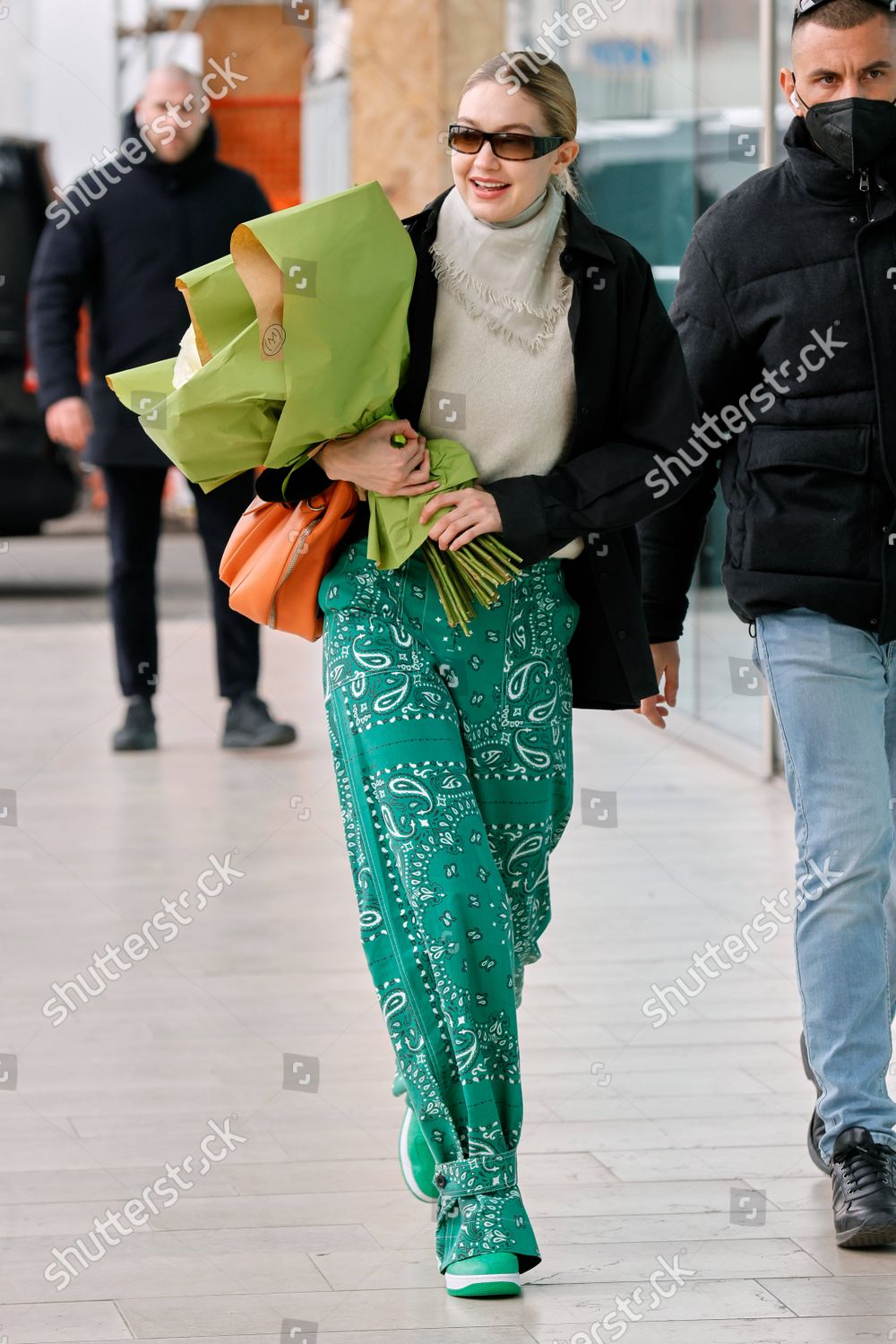 Gigi Hadid Seen Attending Versace Headquarter Editorial Stock Photo - Stock  Image