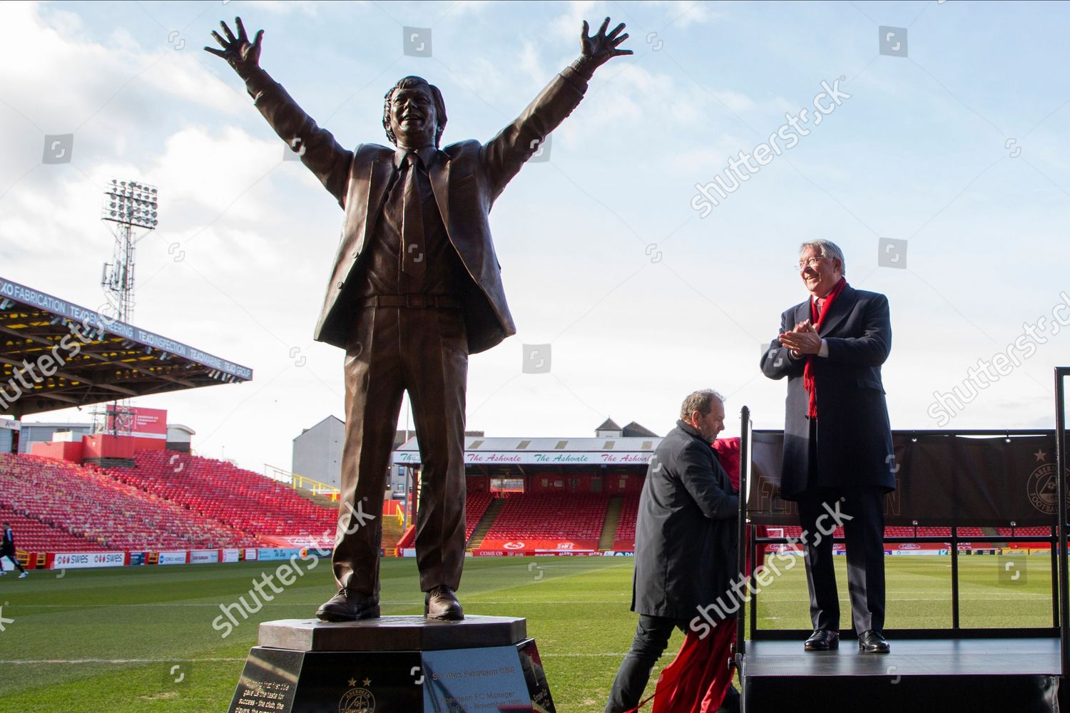 Sir Alex Ferguson Unveils Statue Honour Editorial Stock Photo - Stock ...