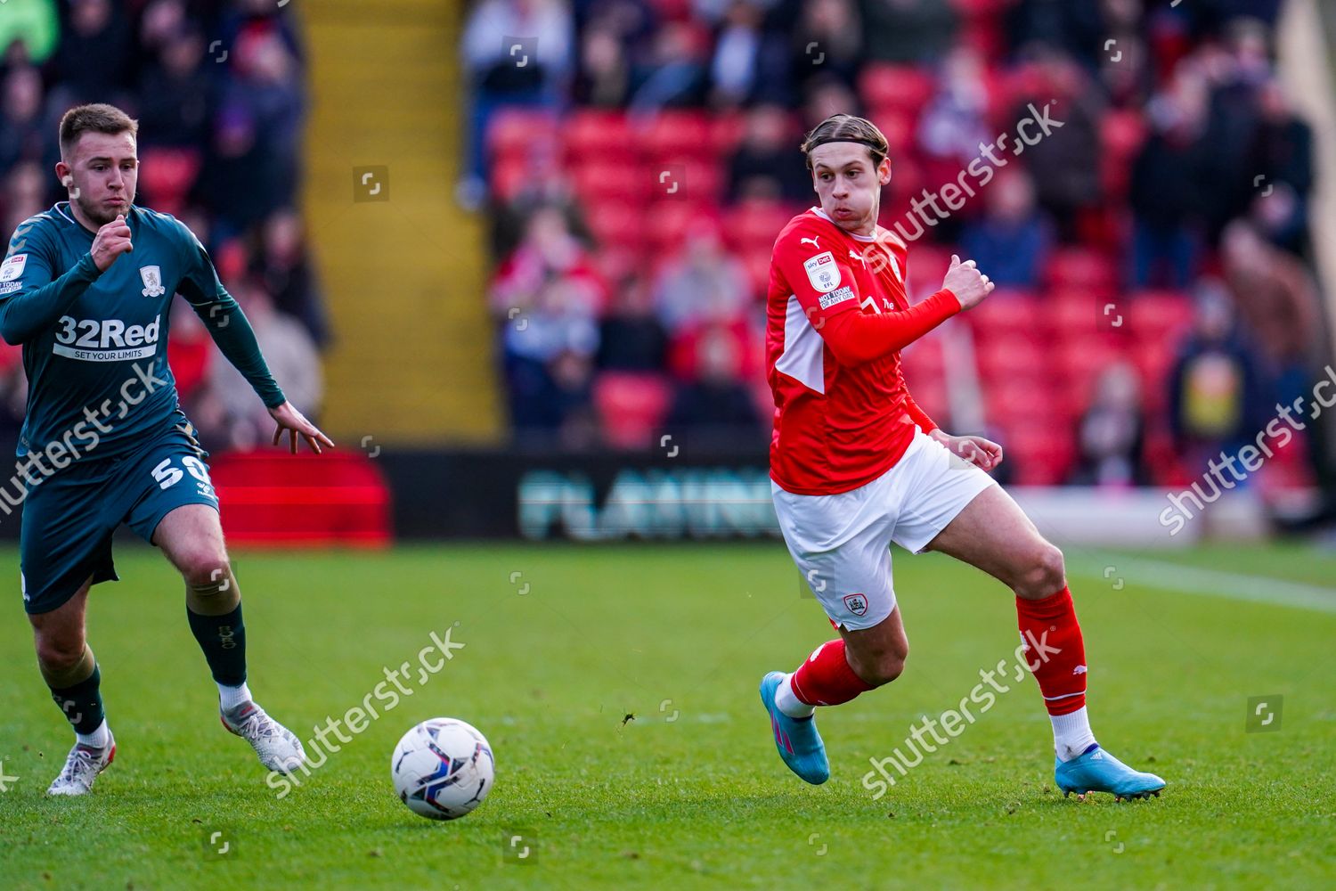 Barnsley Defender Callum Brittain 7 During Editorial Stock Photo ...