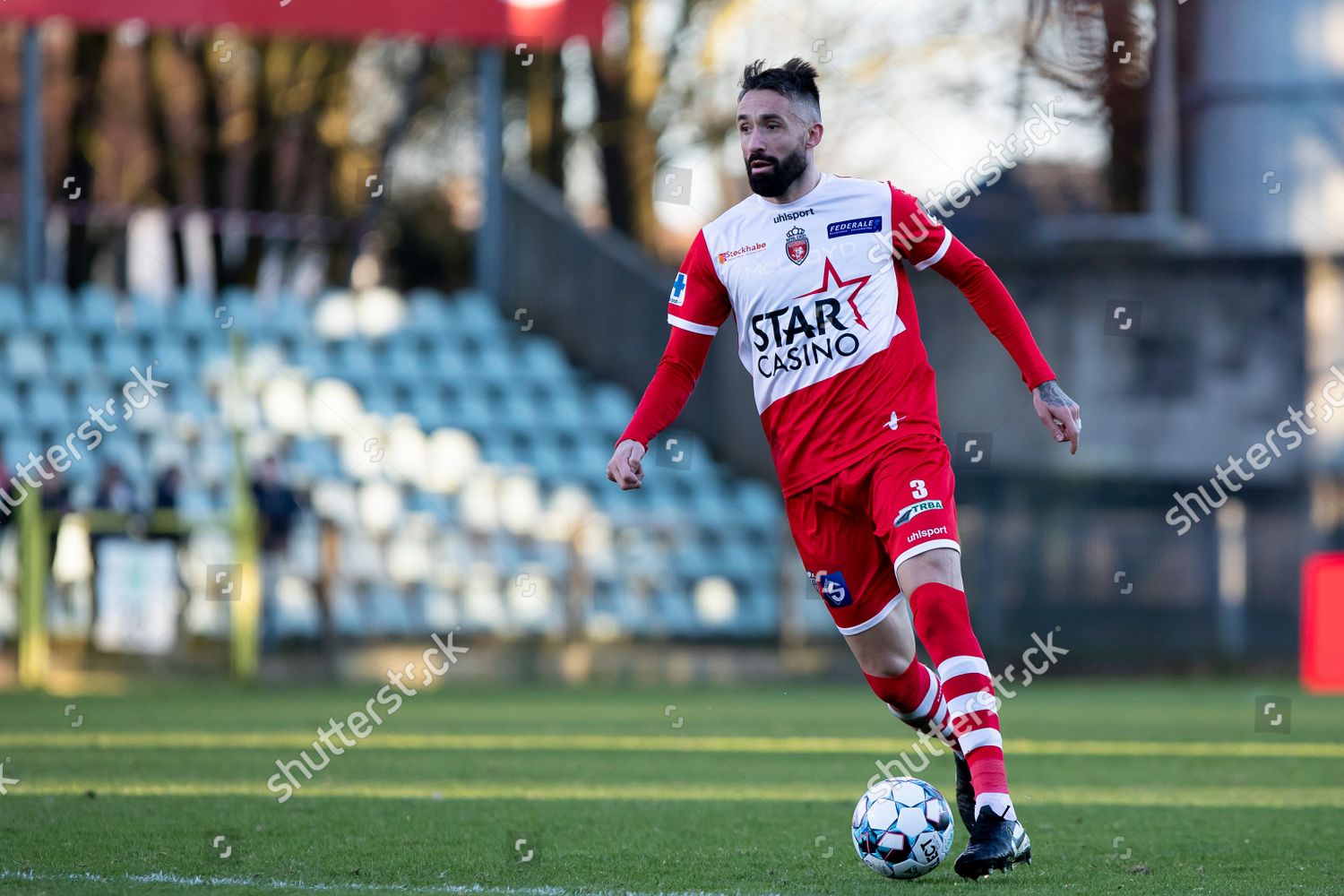 Mouscrons Jeremy Taravel Pictured Action During Editorial Stock Photo