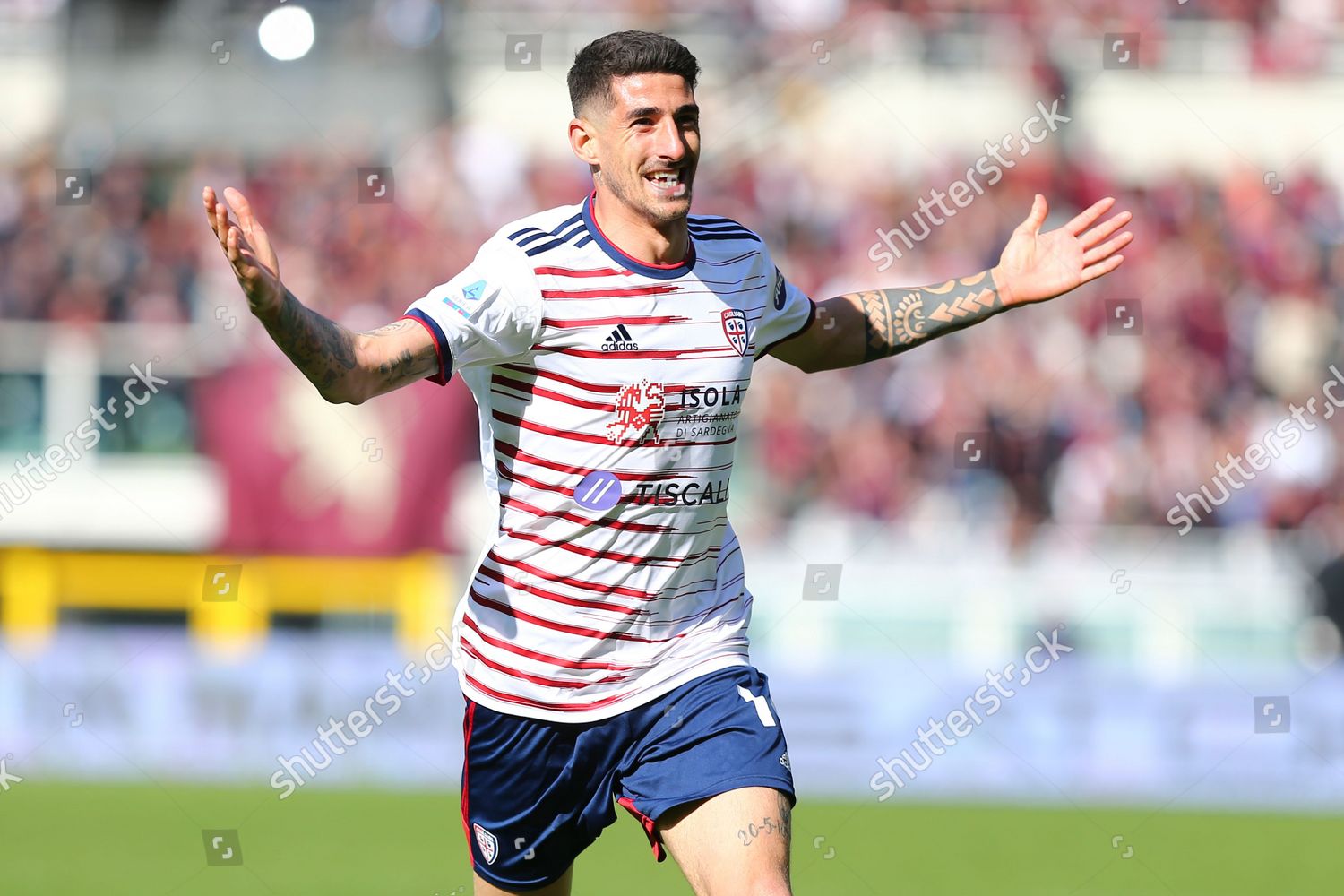 Alessandro Deiola of Cagliari in action during the Serie A match