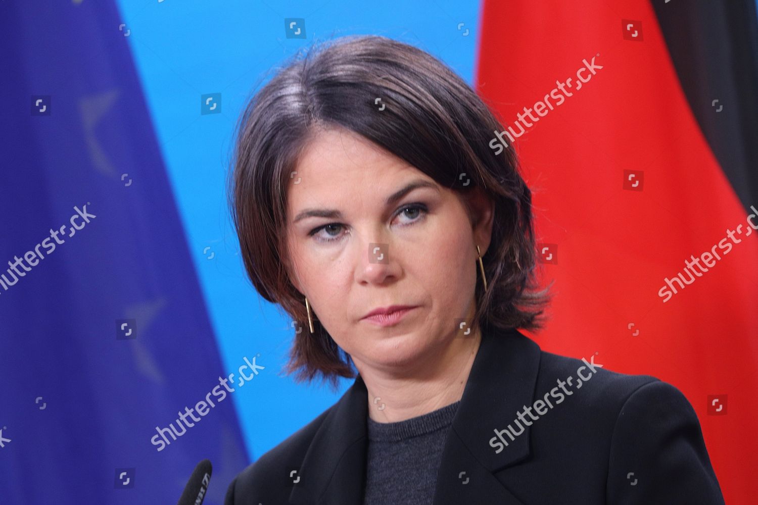 German Foreign Minister Annalena Baerbock During Editorial Stock Photo ...