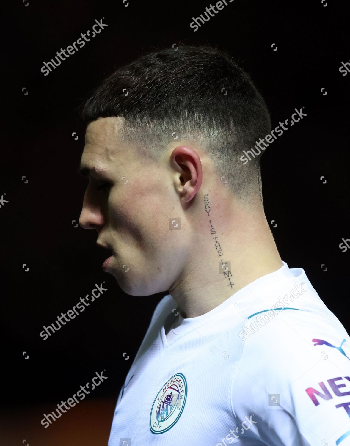 Phil Foden Mc Sky Limit Tattoo Foto de stock de contenido editorial