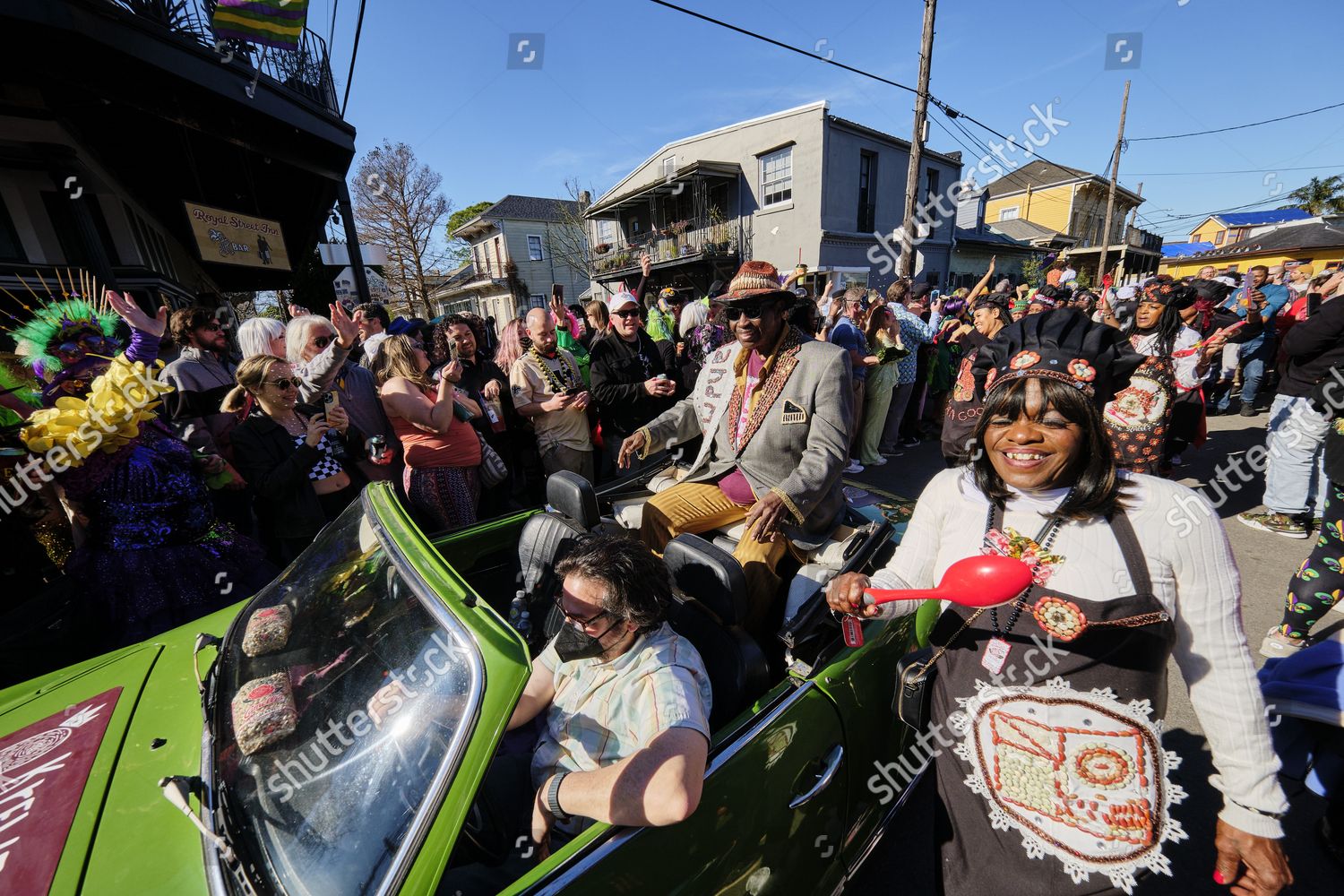 Krewe Red Beans Parades Down Street Editorial Stock Photo Stock Image