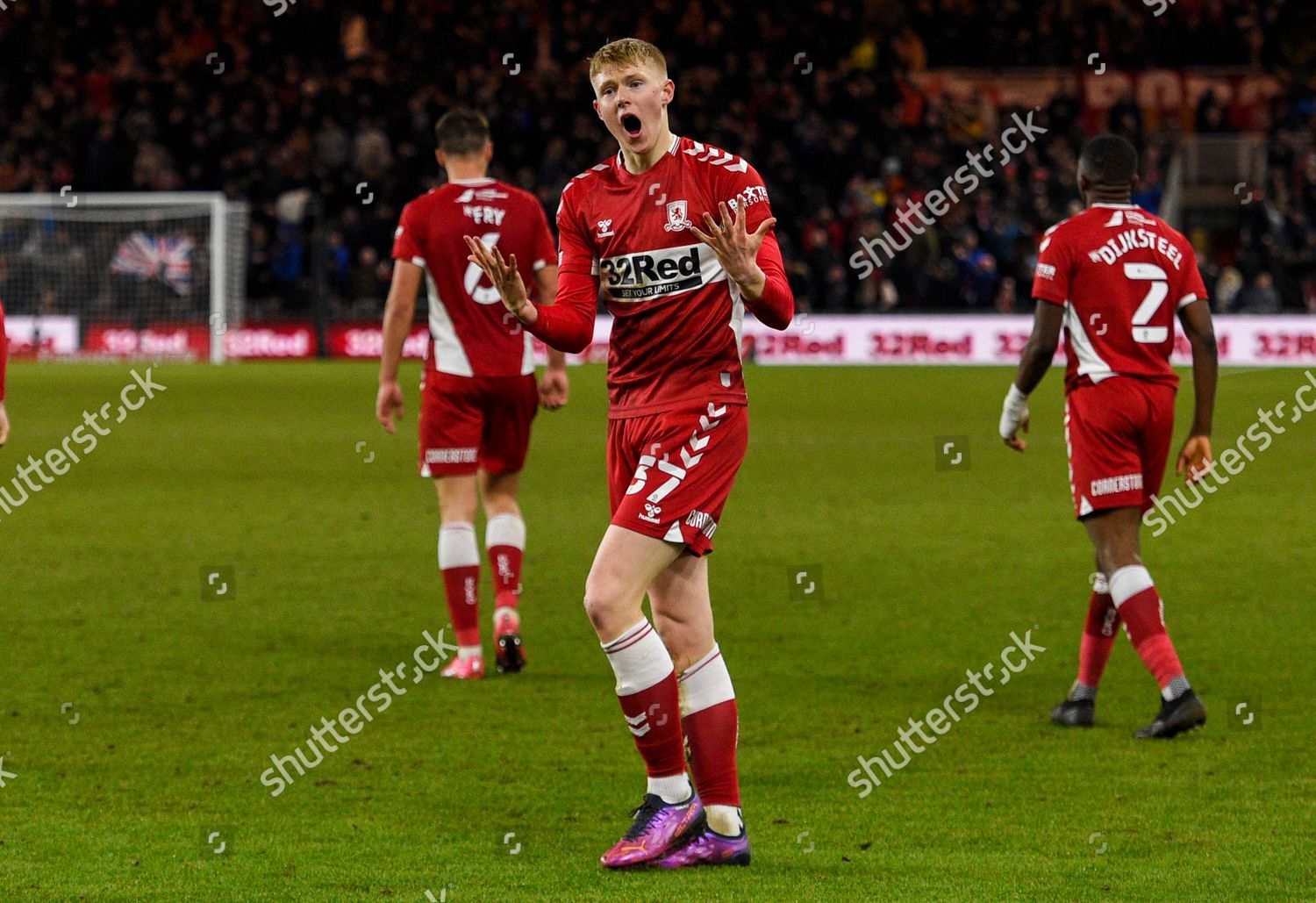 Josh Coburn Middlesbrough Celebrates Scoring Winning Editorial Stock ...