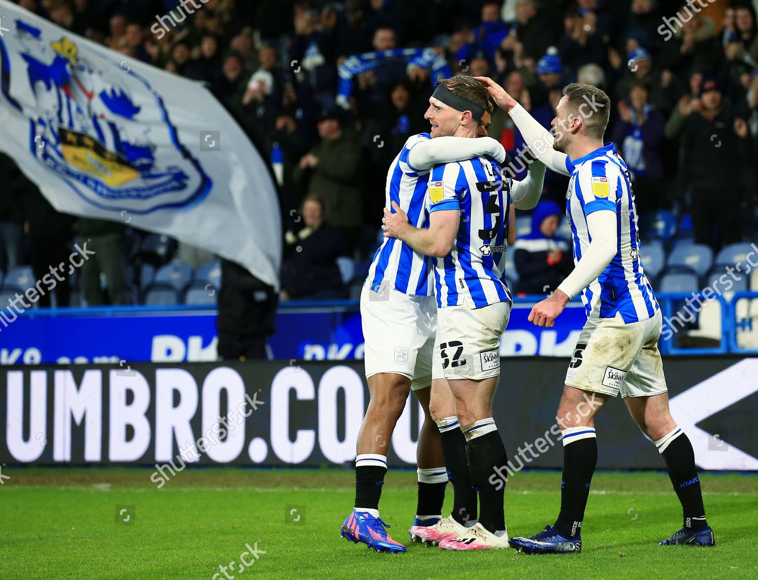 Tom Lees Huddersfield Town Celebrates Scoring Editorial Stock Photo ...