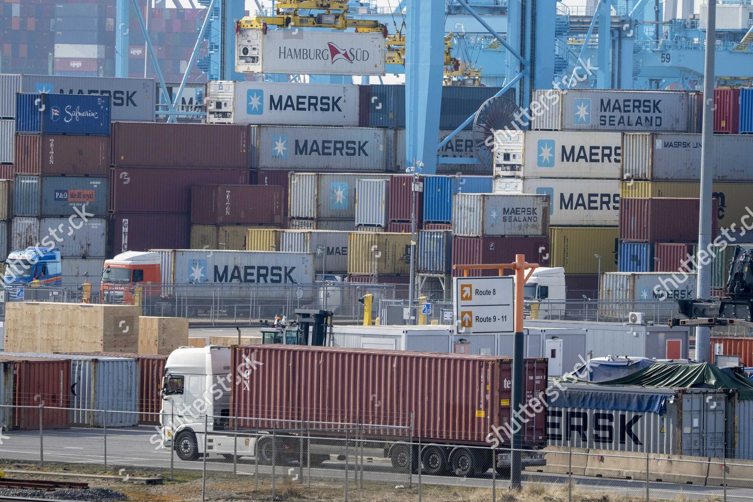 Containers Destined Russia Stuck Terminals Port Editorial Stock Photo ...