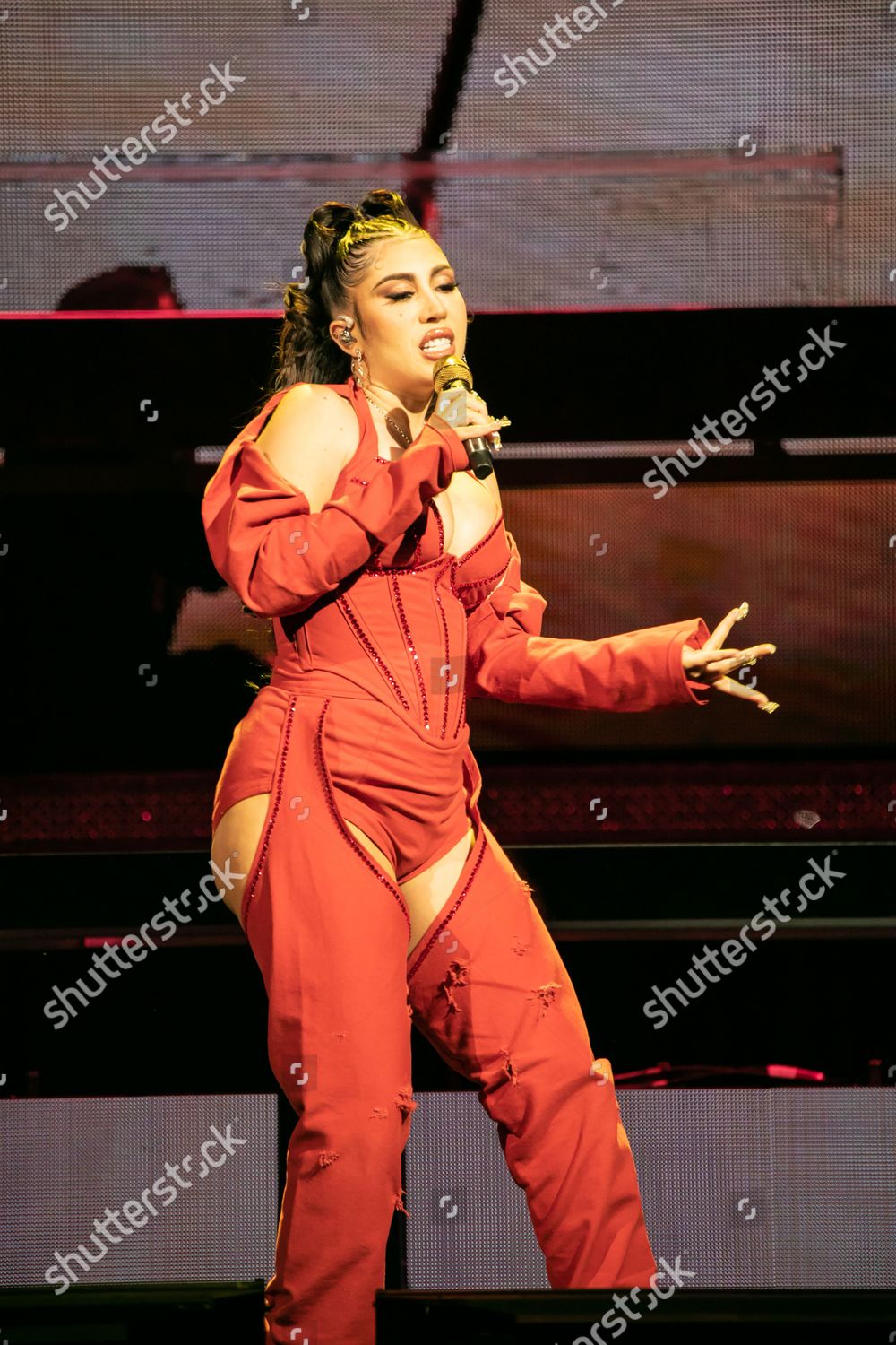 Kali Uchis Performing Support Tyler Creator Editorial Stock Photo ...