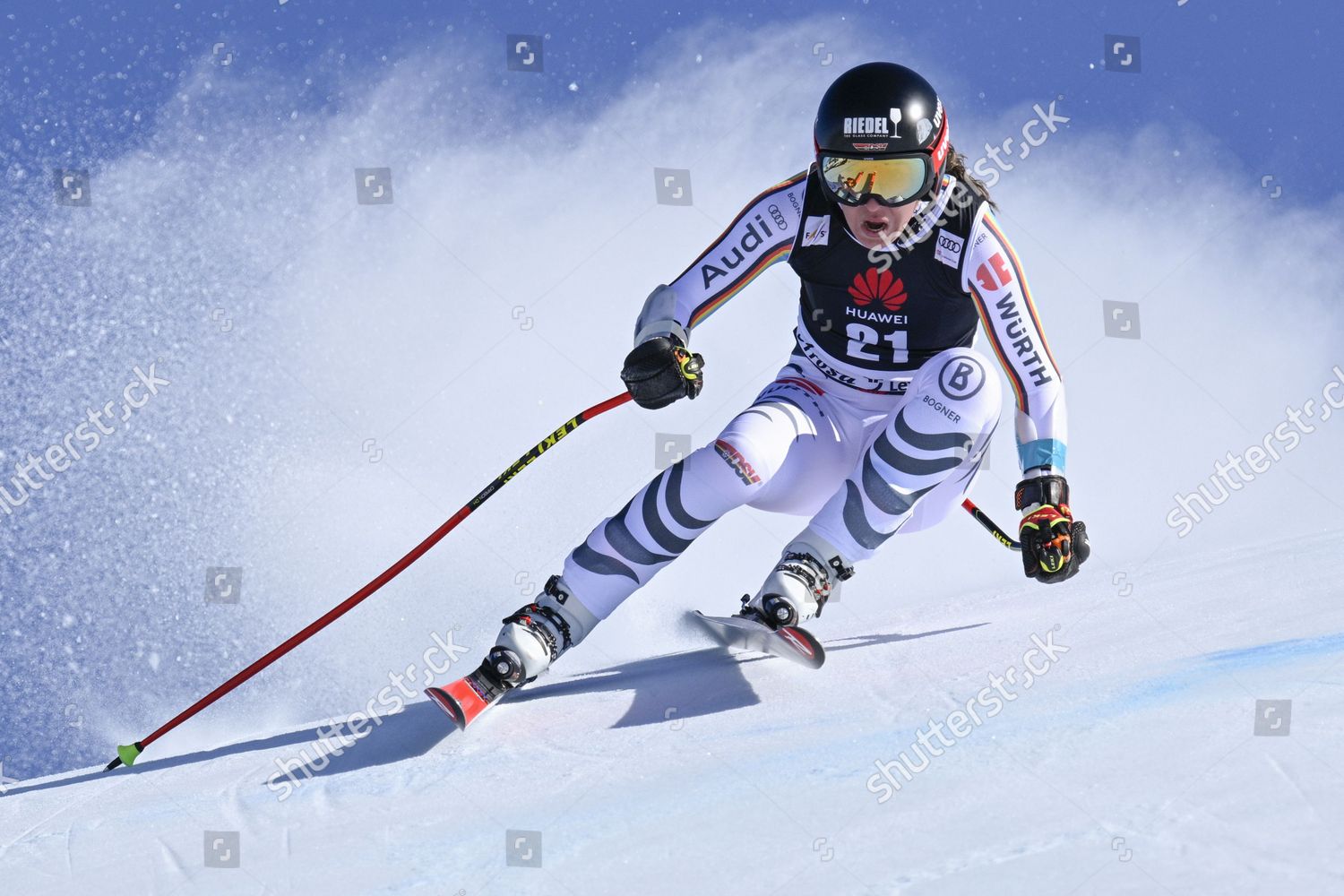 Kira Weidle Germany Speeds Down Slope Editorial Stock Photo - Stock ...