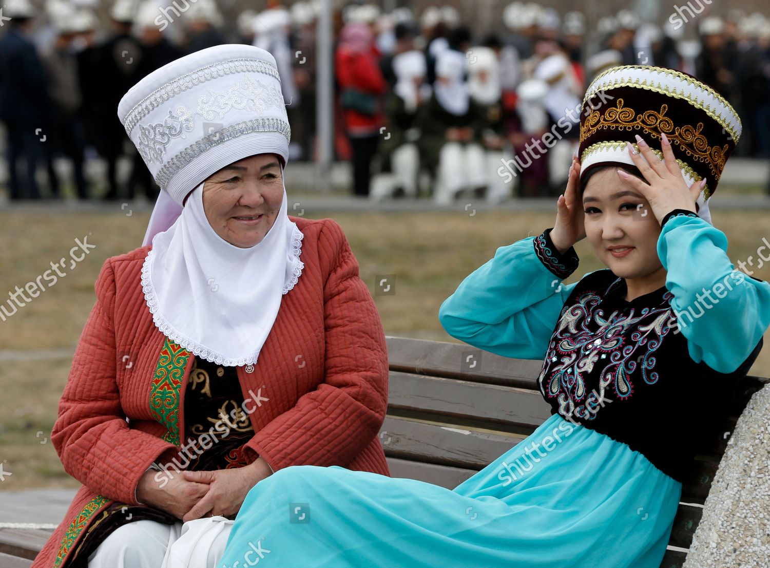 Kyrgyz People Attend Kalpak Day Celebrations Editorial Stock Photo 