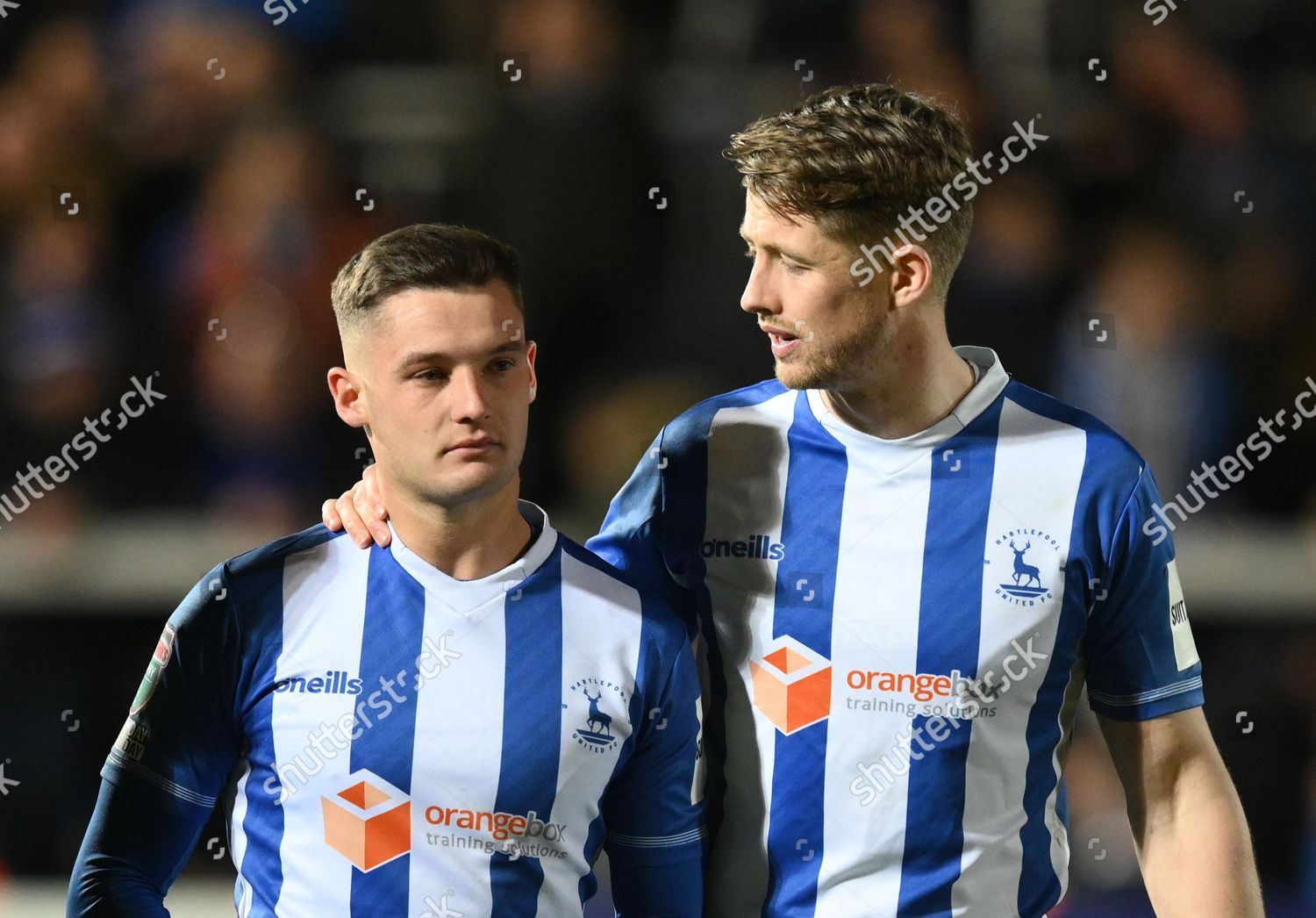 Luke Molyneux Hartlepool Consoled By Team Editorial Stock Photo - Stock ...