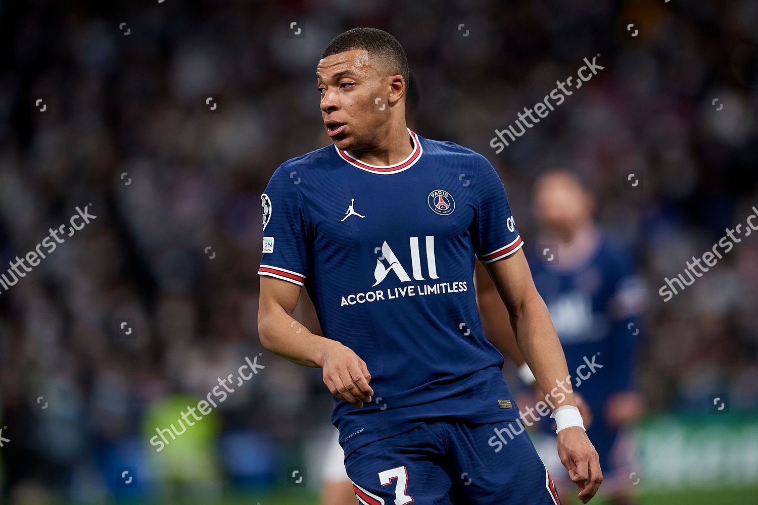 Kylian Mbappe Psg During Uefa Champions Editorial Stock Photo - Stock ...