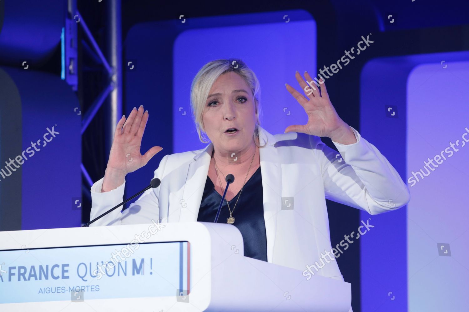 Marine Le Pen Frances Farright Party Editorial Stock Photo - Stock ...