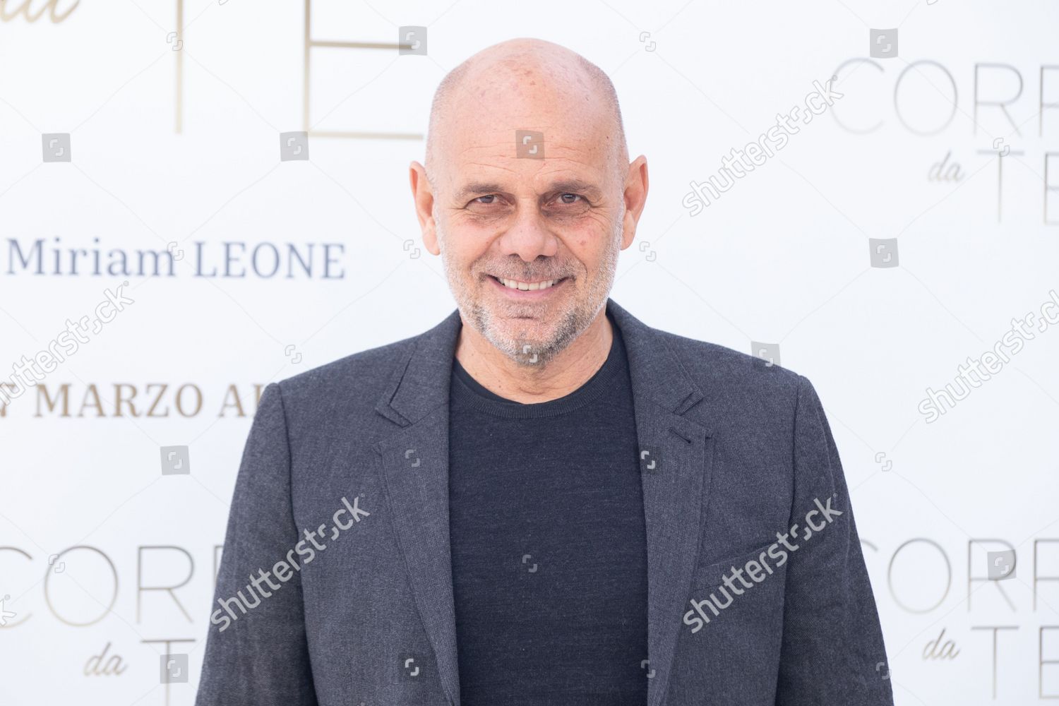 Director Riccardo Milani Attends Photocall Film Editorial Stock Photo