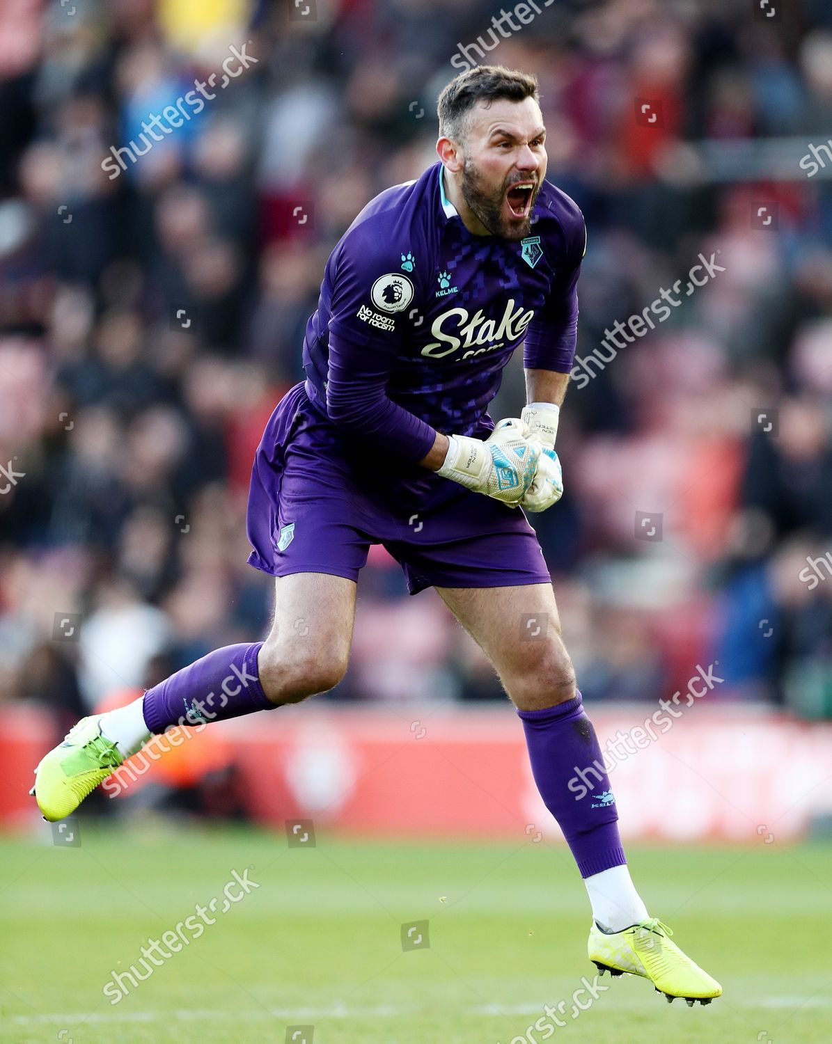 Ben Foster Watford Celebrates Full Time Editorial Stock Photo - Stock ...