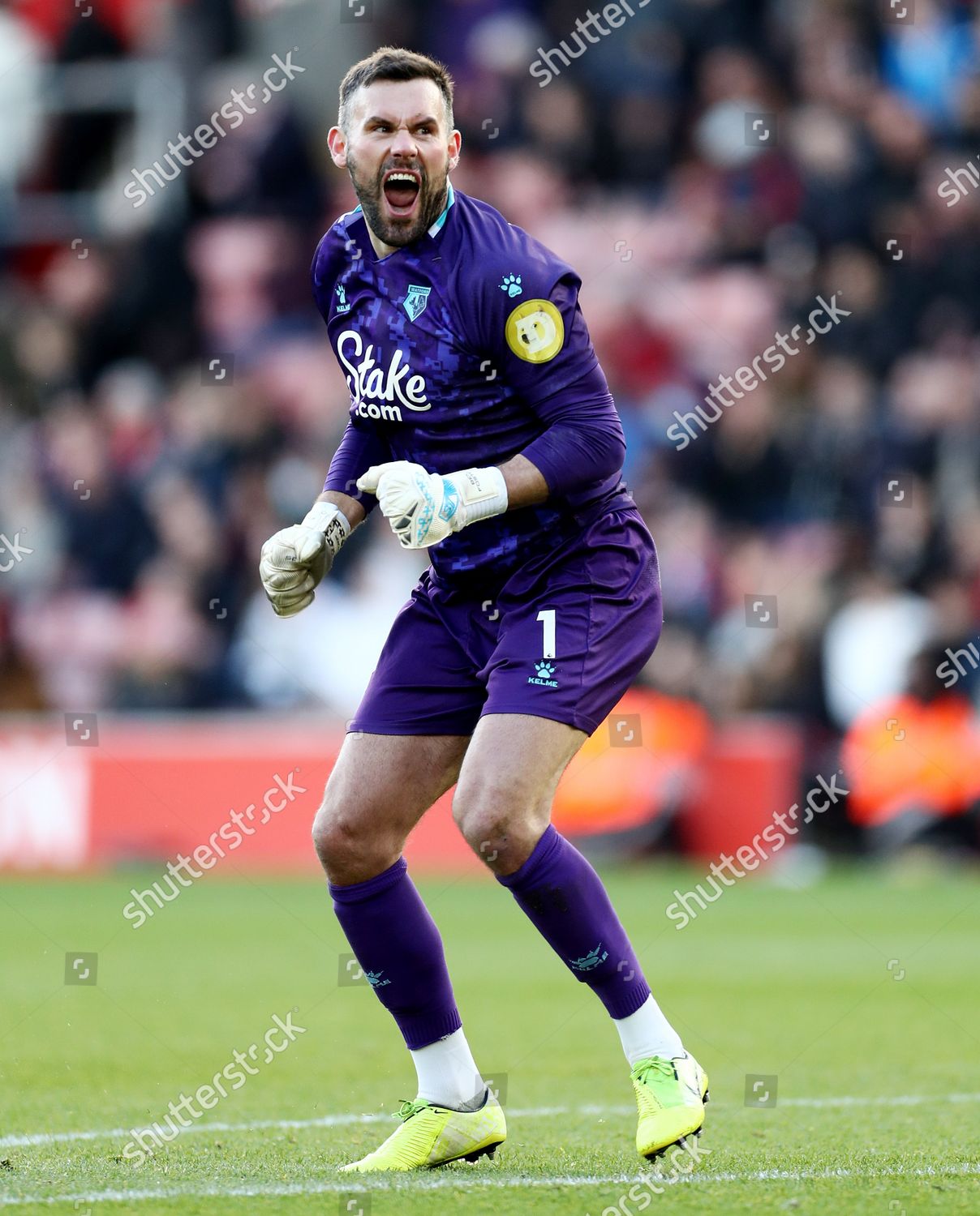 Ben Foster Watford Celebrates Full Time Editorial Stock Photo - Stock ...