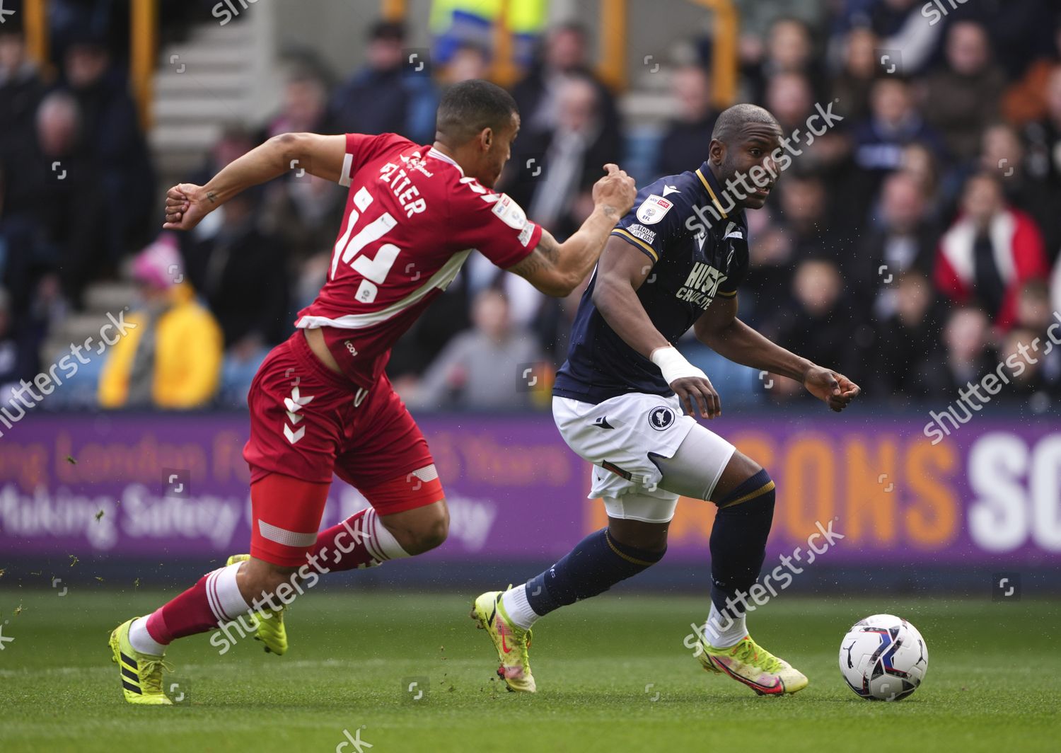 Benik Afobe Millwall Ahead Lee Peltier Editorial Stock Photo - Stock ...