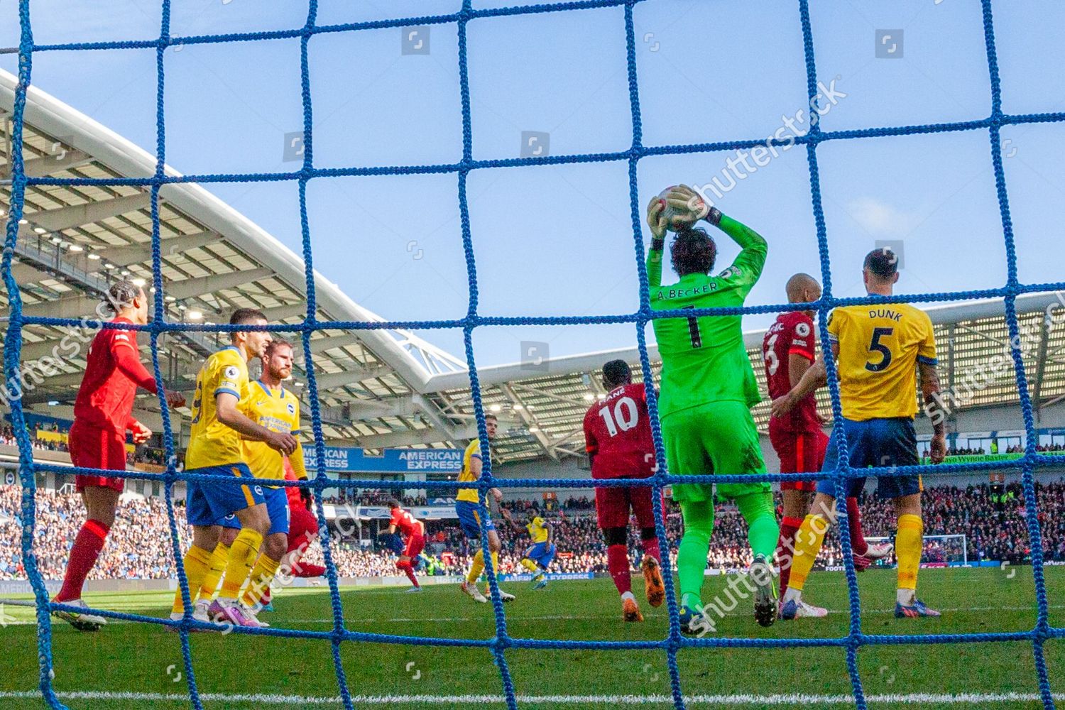 Liverpool Goalkeeper Alisson Becker 1 Saves Editorial Stock Photo ...