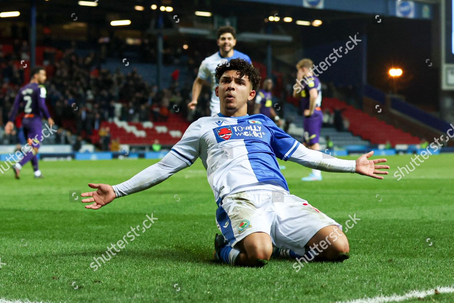 Tyrhys Dolan Blackburn Rovers Celebrates Scoring Editorial Stock Photo ...