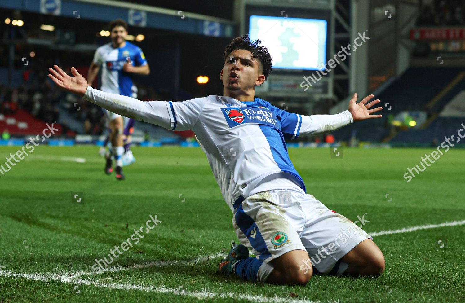 Tyrhys Dolan Blackburn Rovers Celebrates Scoring Editorial Stock Photo ...